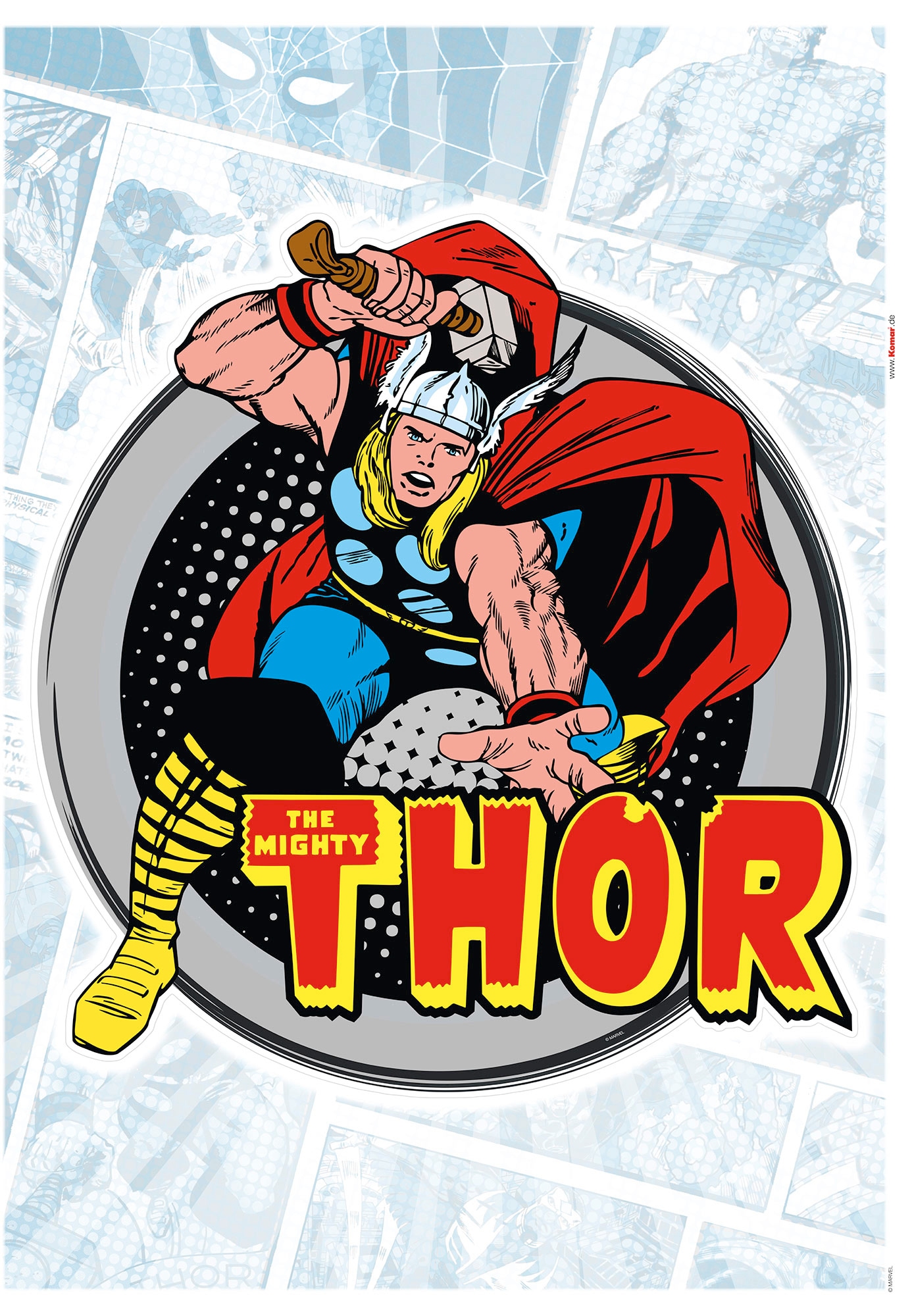 Wandtattoo »Thor Comic Classic«, (1 St.), 50x70 cm (Breite x Höhe), selbstklebendes...