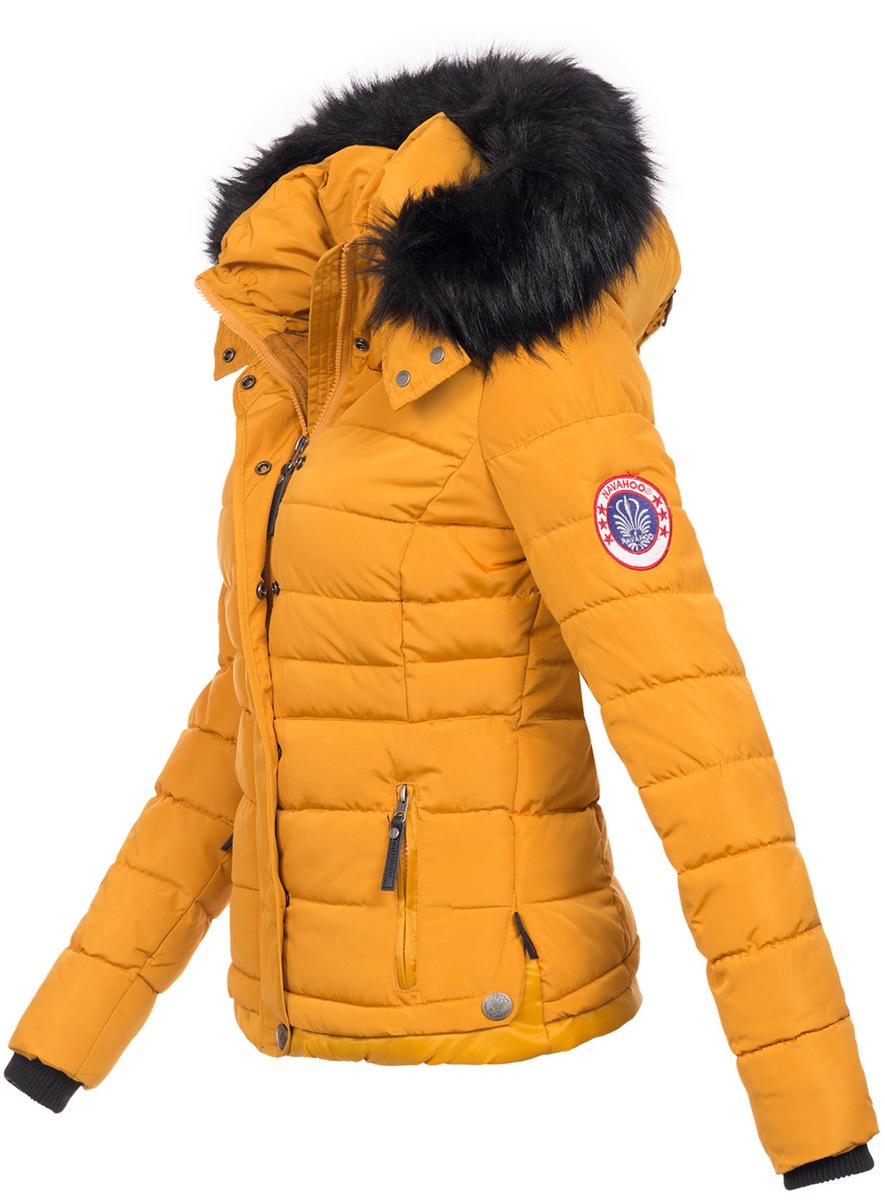 Navahoo Steppjacke »Navahoo Chloe warme Damen Winter Jacke Parka Mantel Stepp Kurzjacke gefüttert NEU B301«