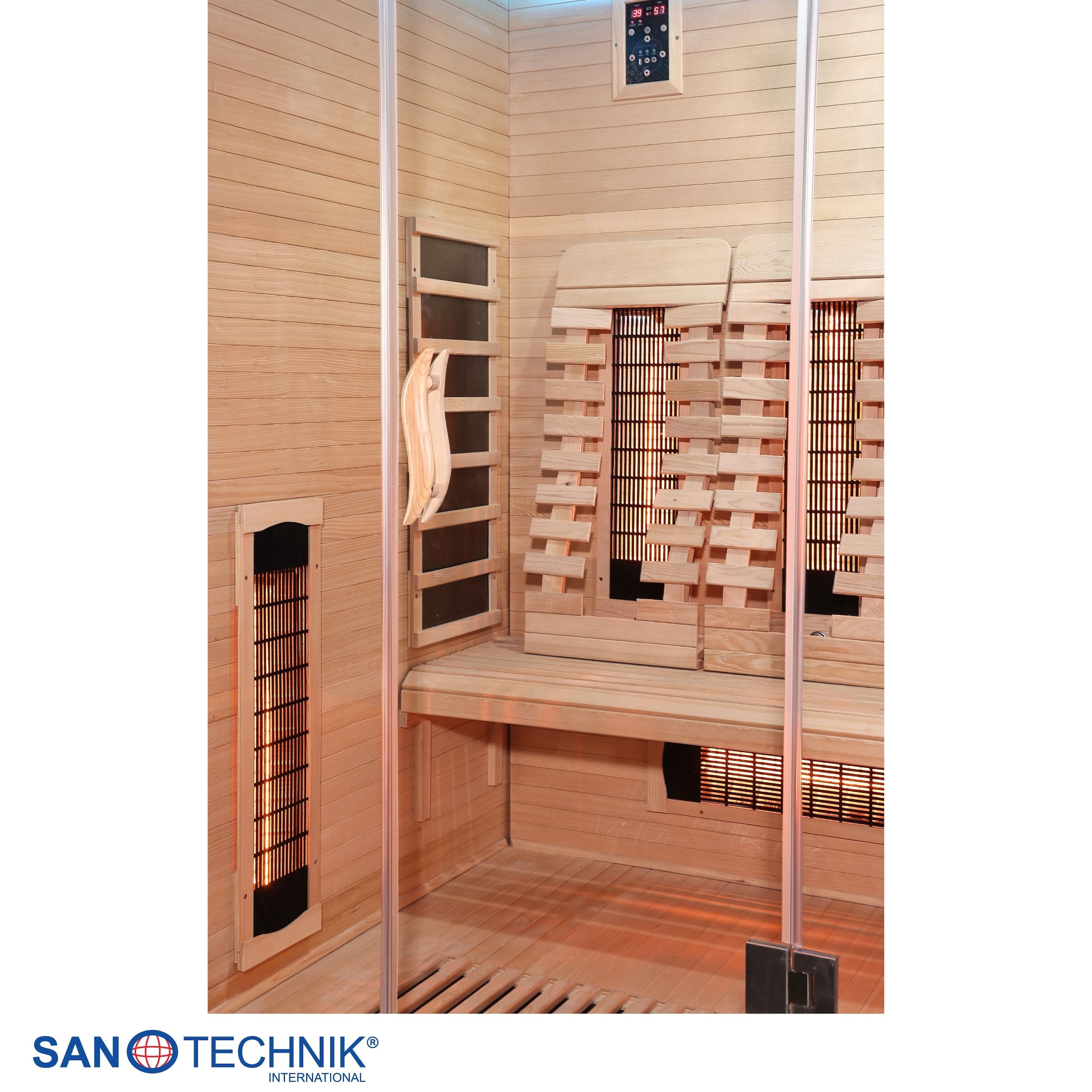 Sanotechnik Infrarotkabine »Infrarotkabine OPEN« 3 Pers; 150x120x200cm; 6 Vollspektrumstrahler, 3 Carbonheizplatten