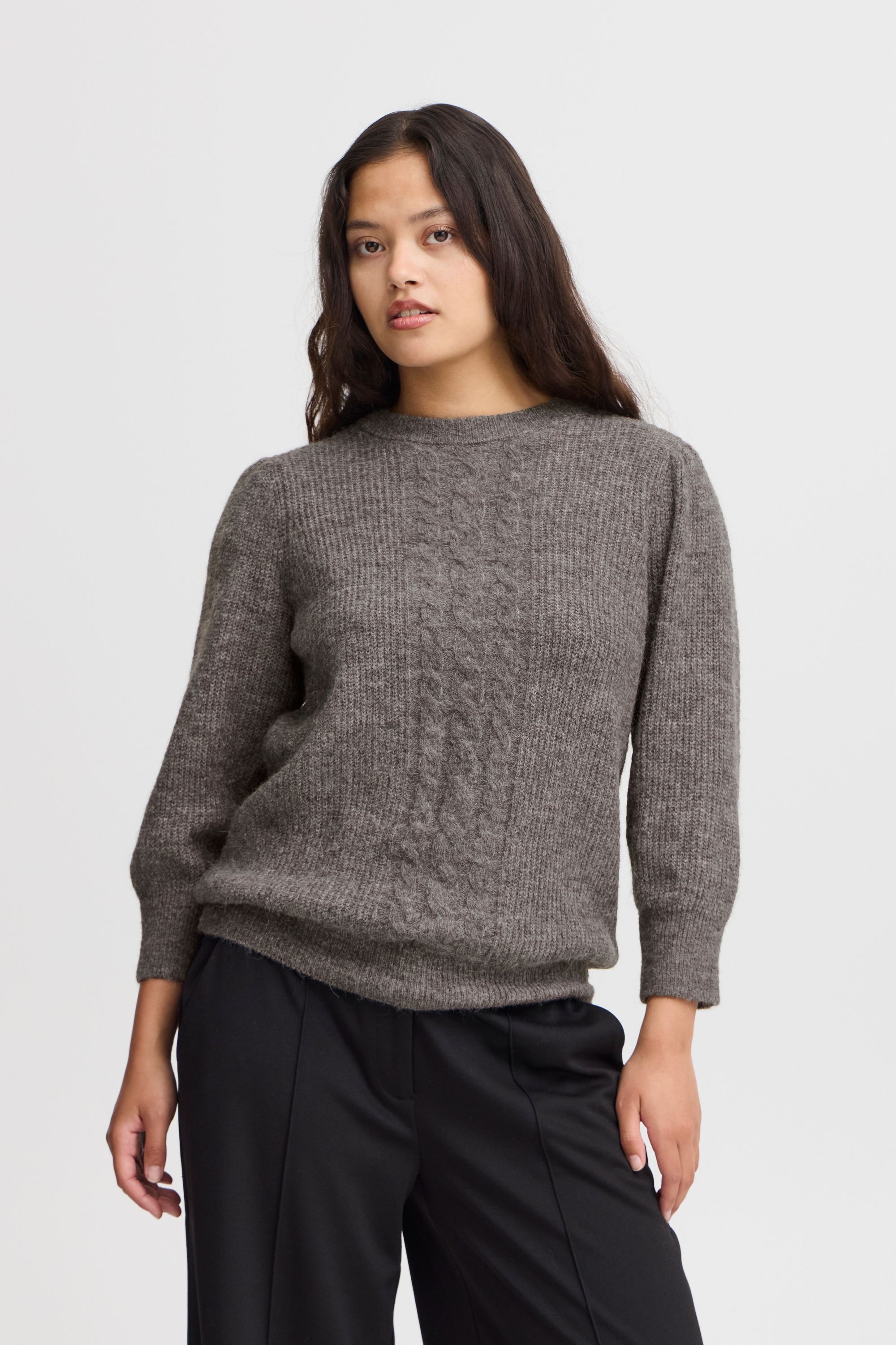 Ichi Strickfleece-Pullover »Strickpullover IHKAMARA MS3«