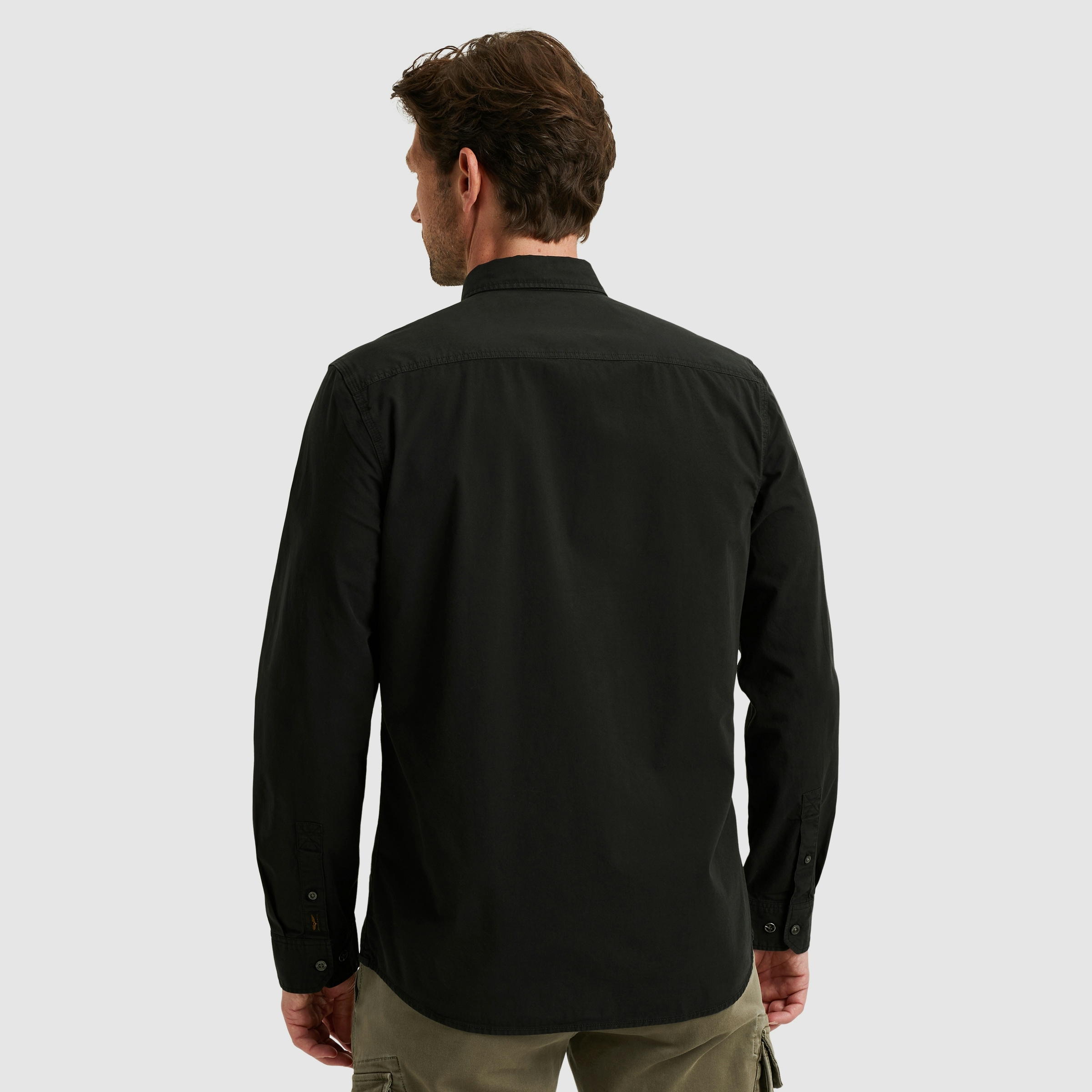 PME LEGEND Langarmhemd, mit Logo Stickerei