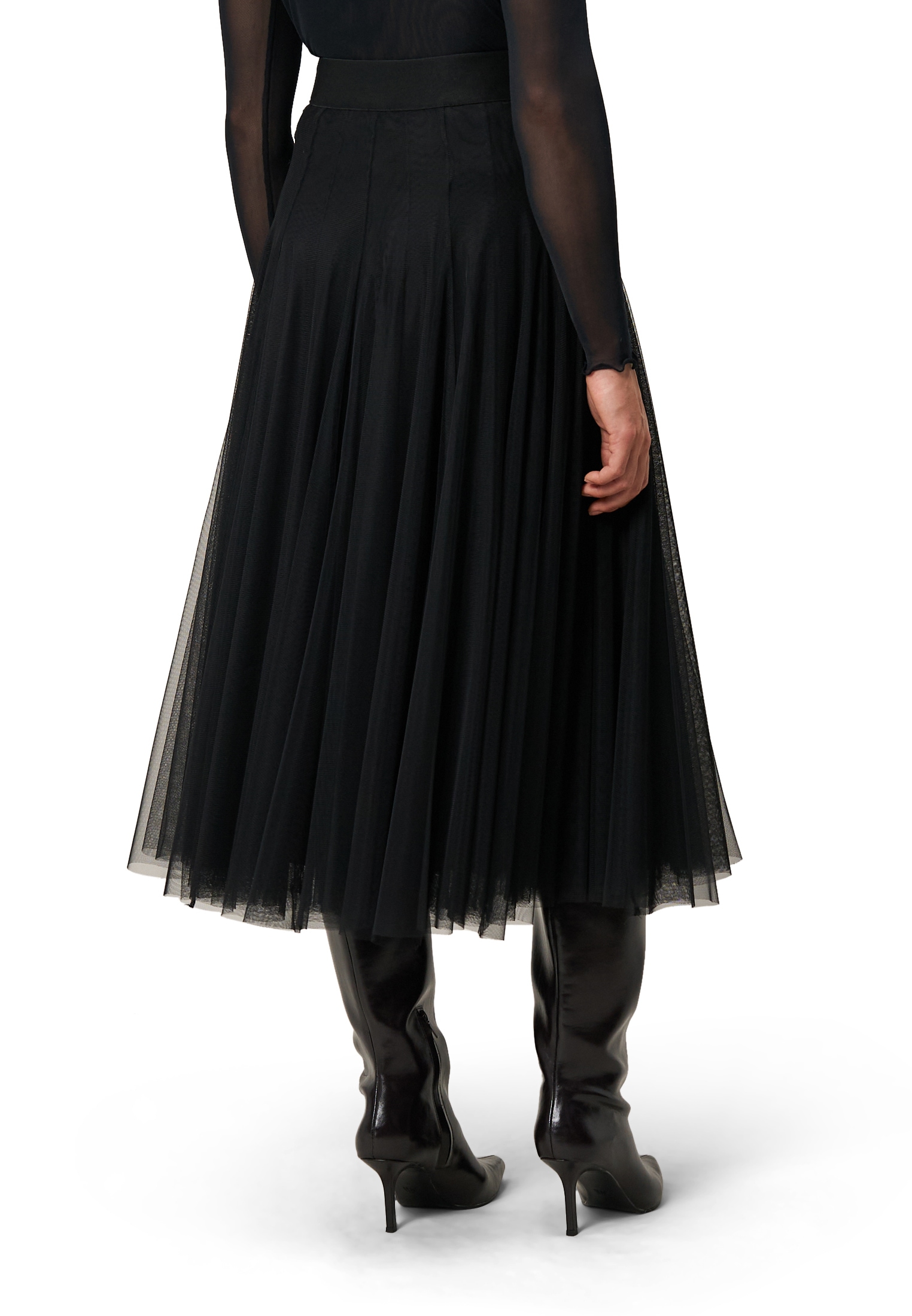 Zero Faltenrock »Meshrock mit Gummibund«