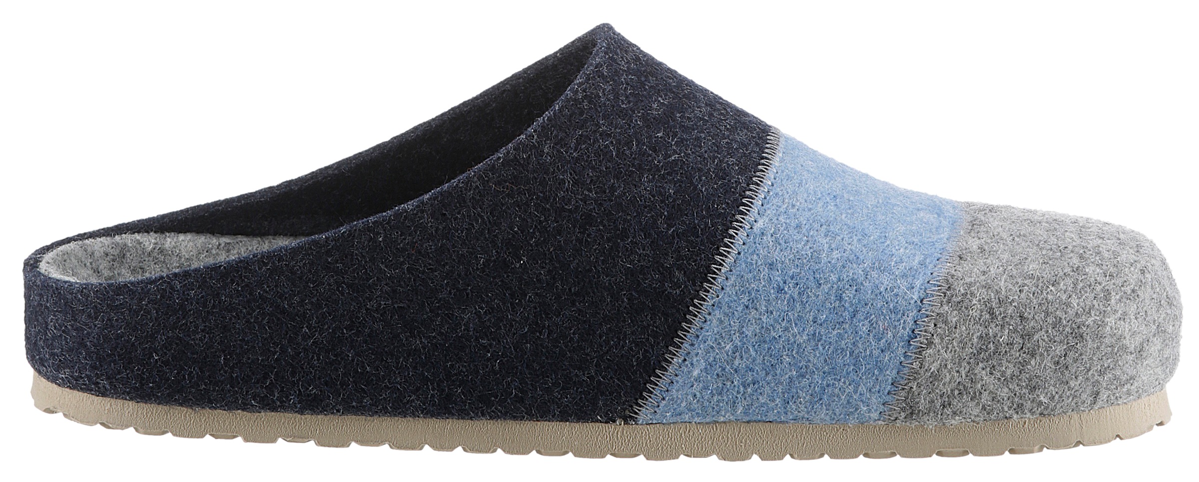 Aniston SHOES Clog »Panal«, Hausschuh, Homeslipper in Patchwork-Optik