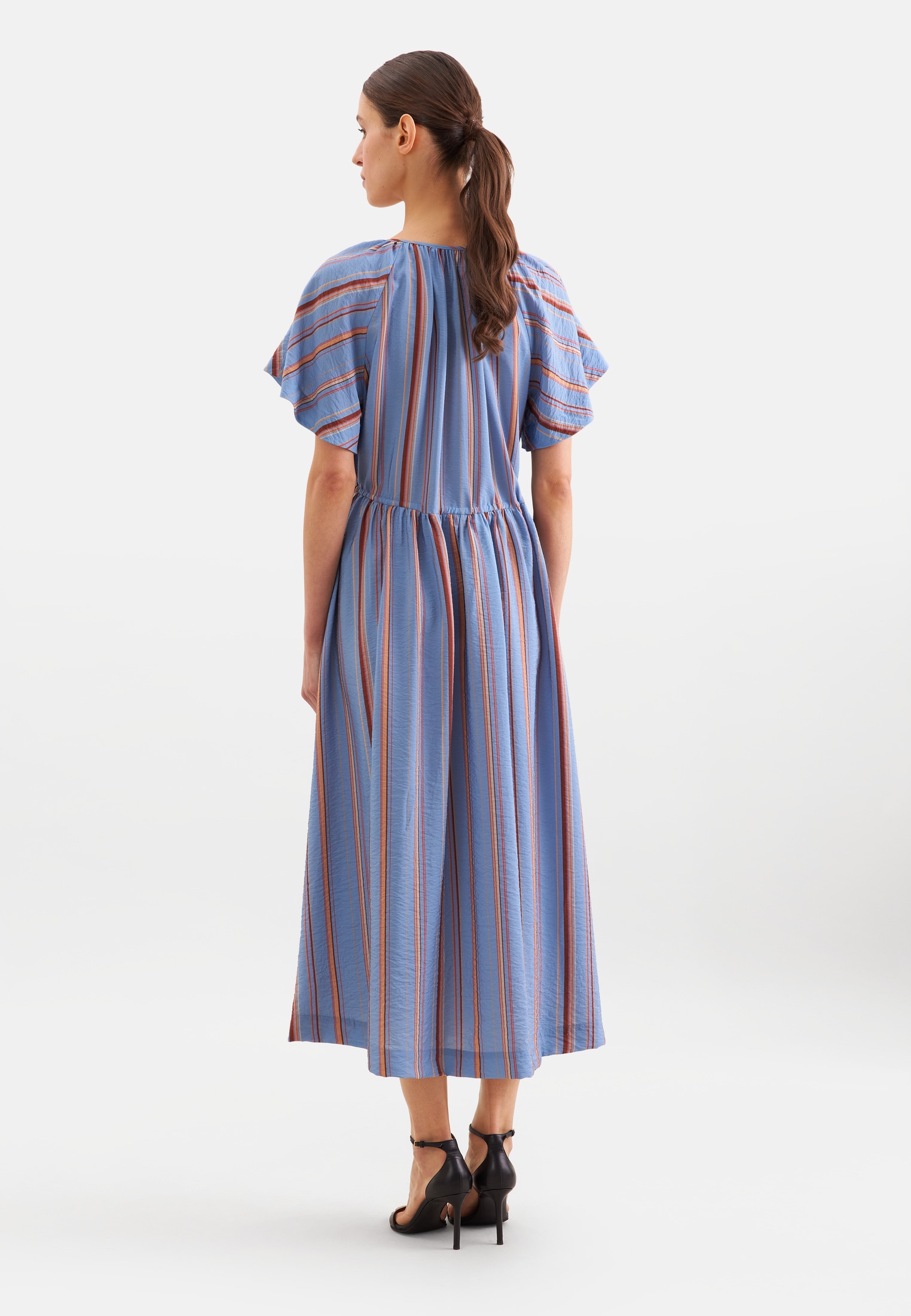 seidensticker Sommerkleid 1/2 Rundhals Gestreift