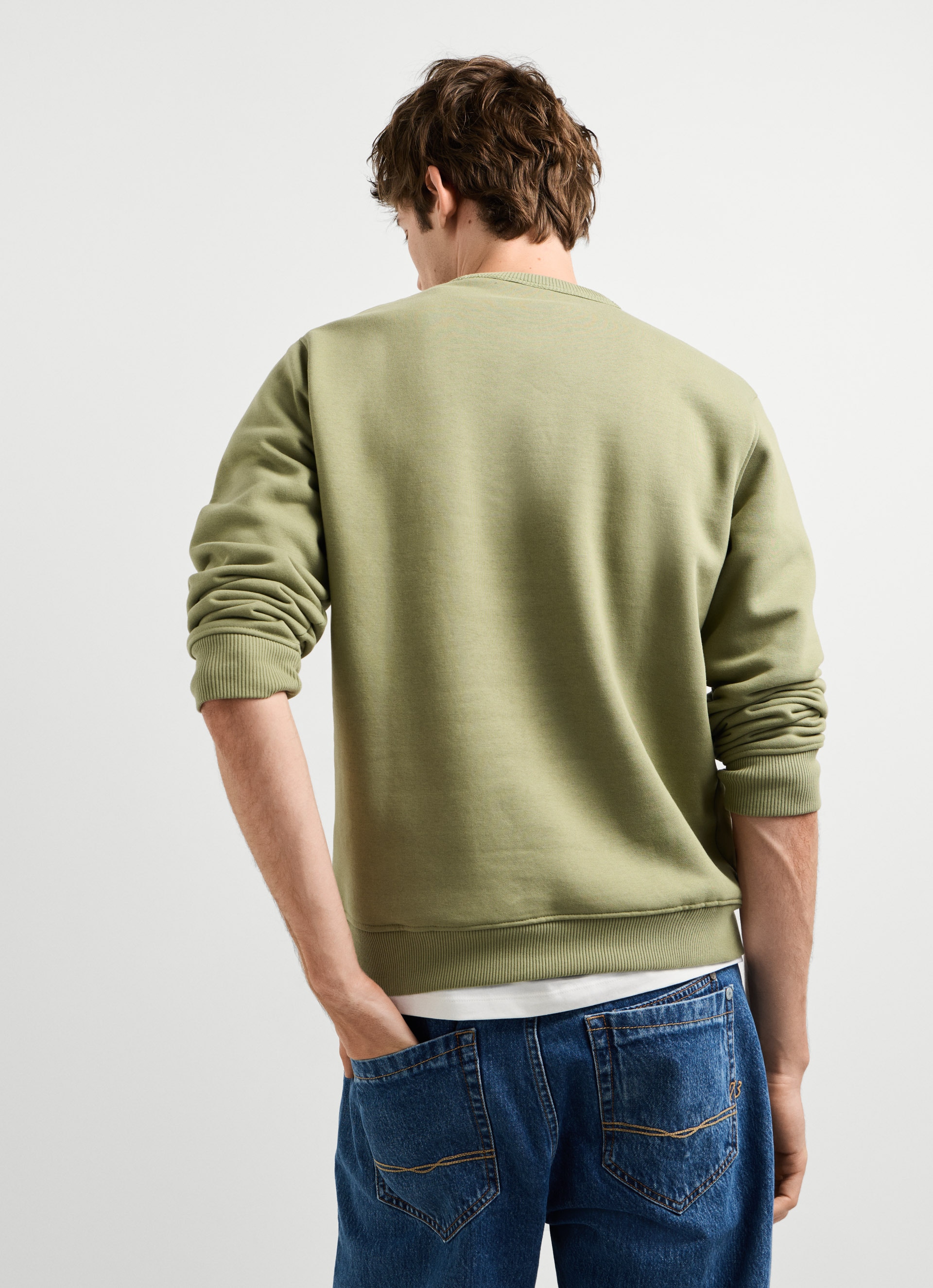 Pepe Jeans »JEFFERSON CREW«, mit Logostickerei, Baumwollmix

