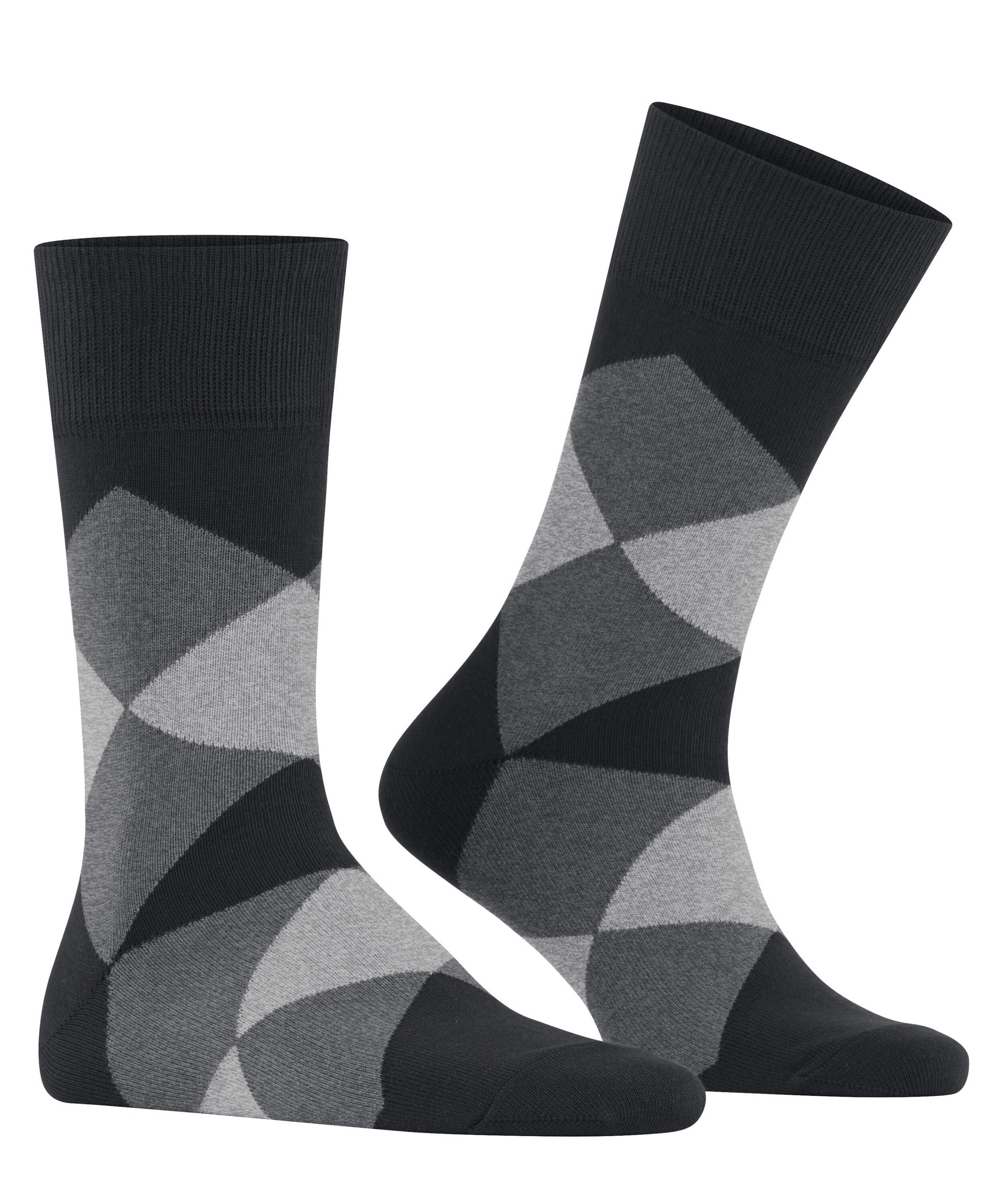 Burlington Socken »Clyde« Einheitsgröße 40-46, modernes Argyle-Muster, Burlington-Clip