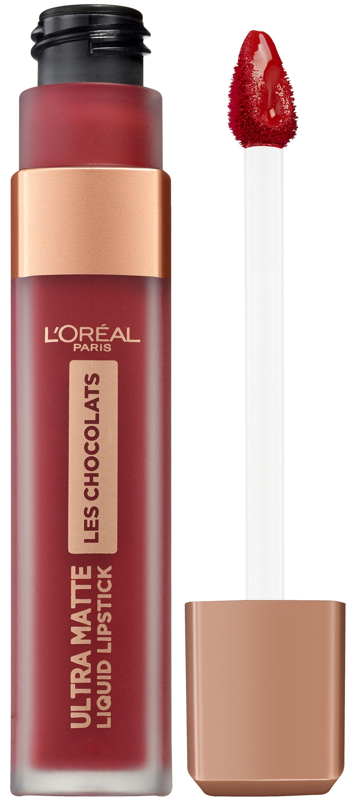 L'ORÉAL PARIS Lippenstift »Ultra Matte Les Chocolats«, mit natürlichen Inhaltstoffen