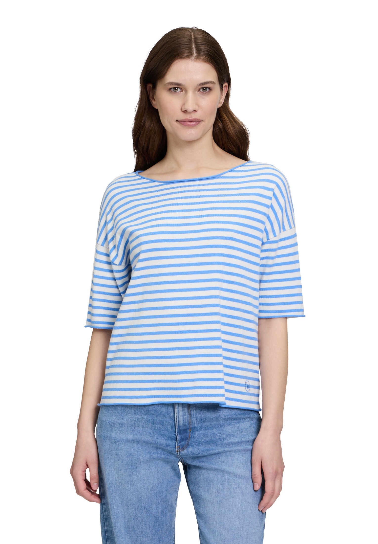 Betty&Co Strickpullover »Strickpullover mit U-Boot-Ausschnitt«