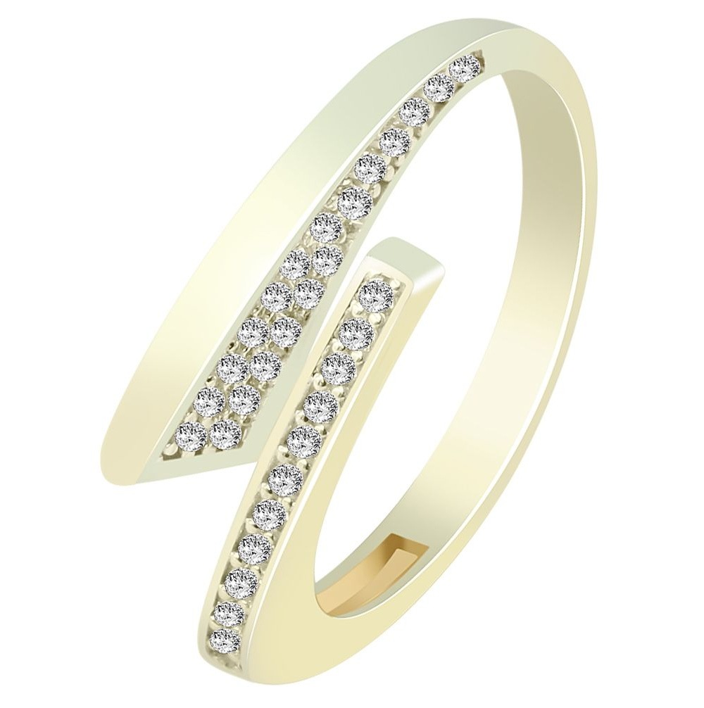 Adelia´s Fingerring »Adelia's Damen Ring aus 333 Gold mit Zirkonia«