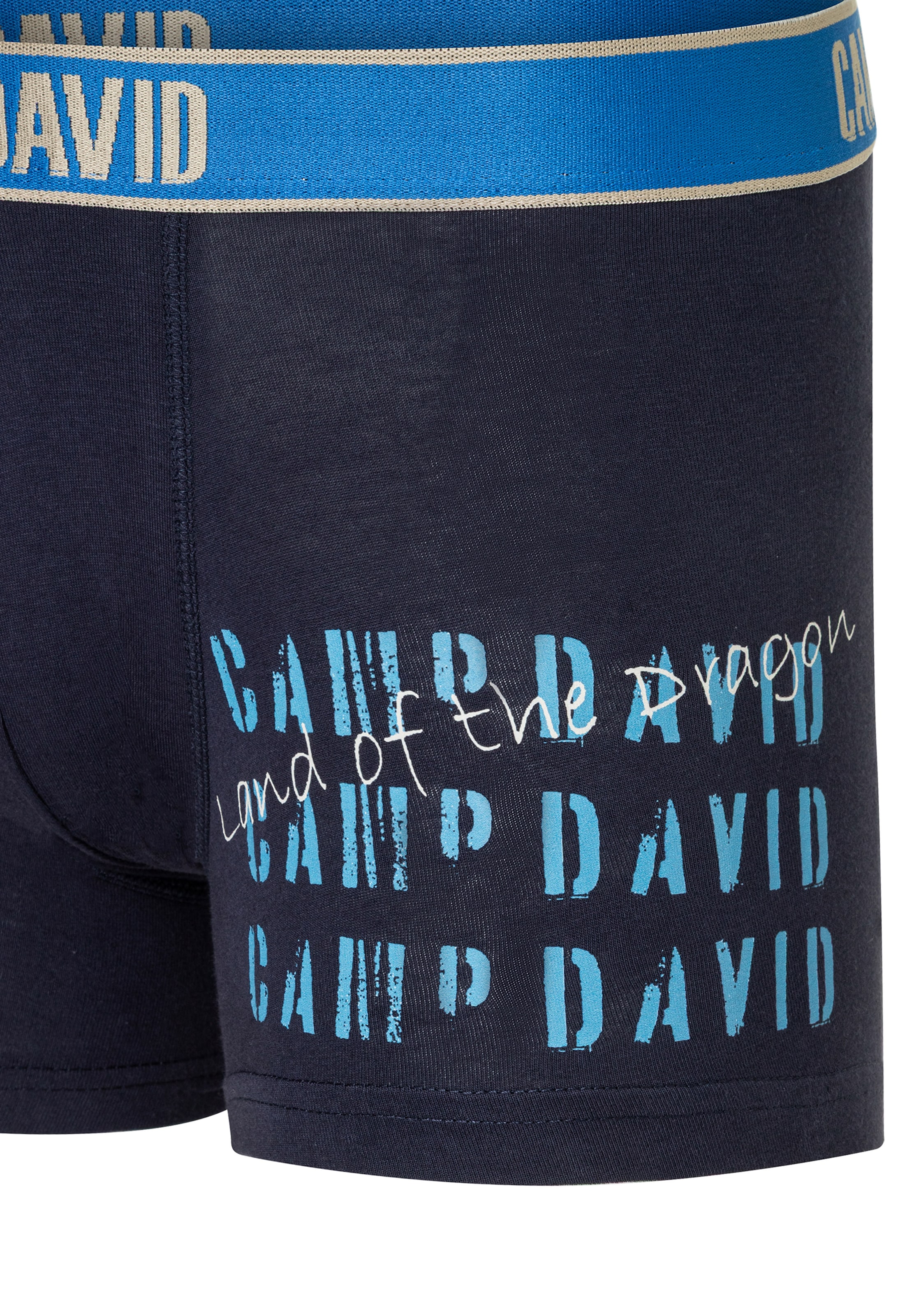 CAMP DAVID Boxershorts »casual« 2 Paar,  mit elastischem Bund