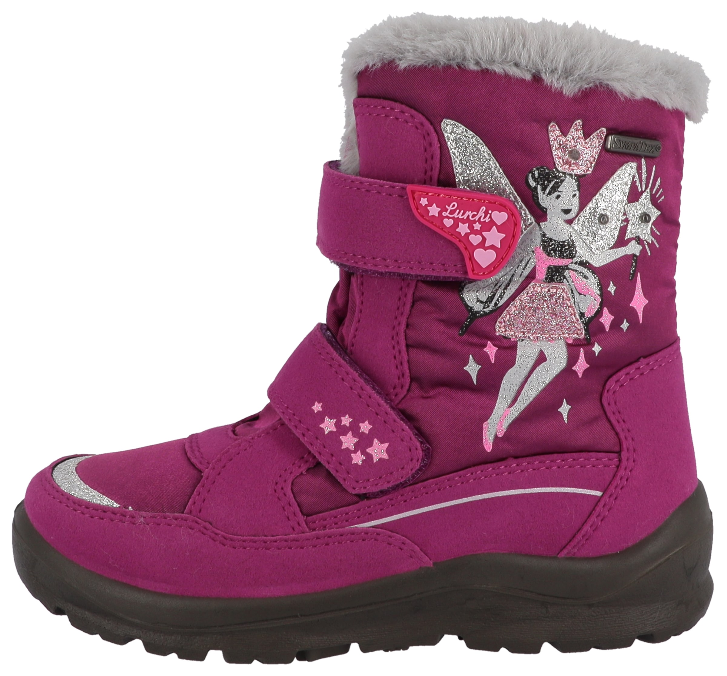 Lurchi Winterstiefel »Katty-SYMPATEX, Blinkschuh«  Klettboots mit Blinkfunktion, Größenschablone zum Download