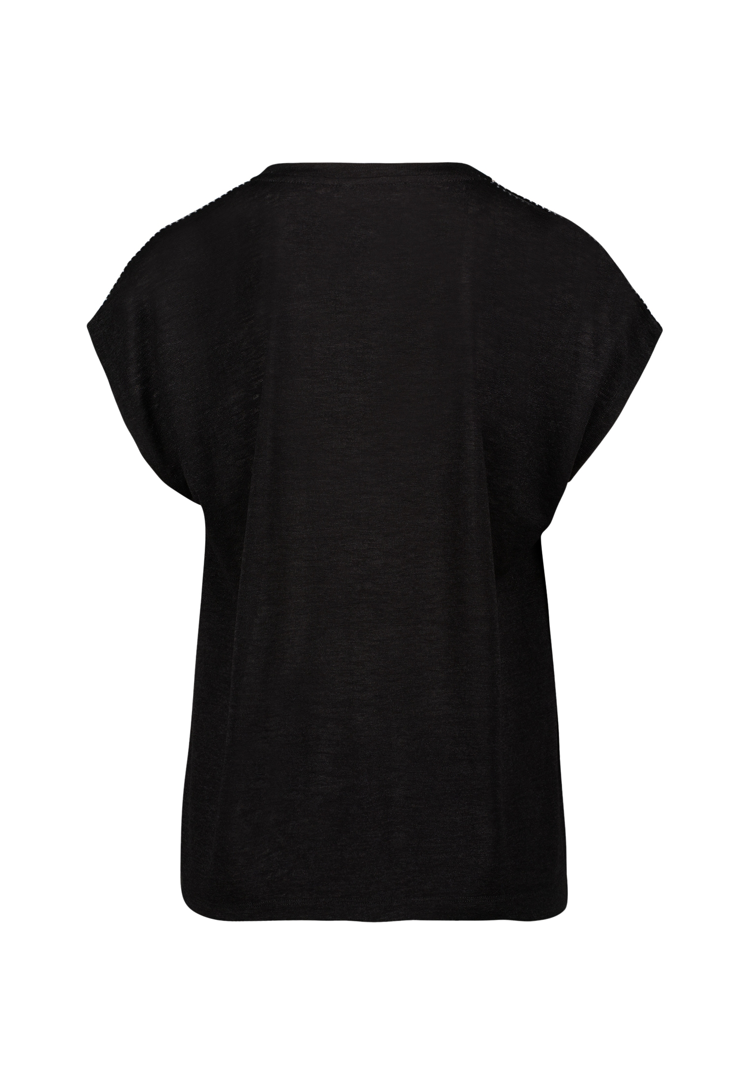 Zero Shirttop »Shirt mit Kontraststickerei«