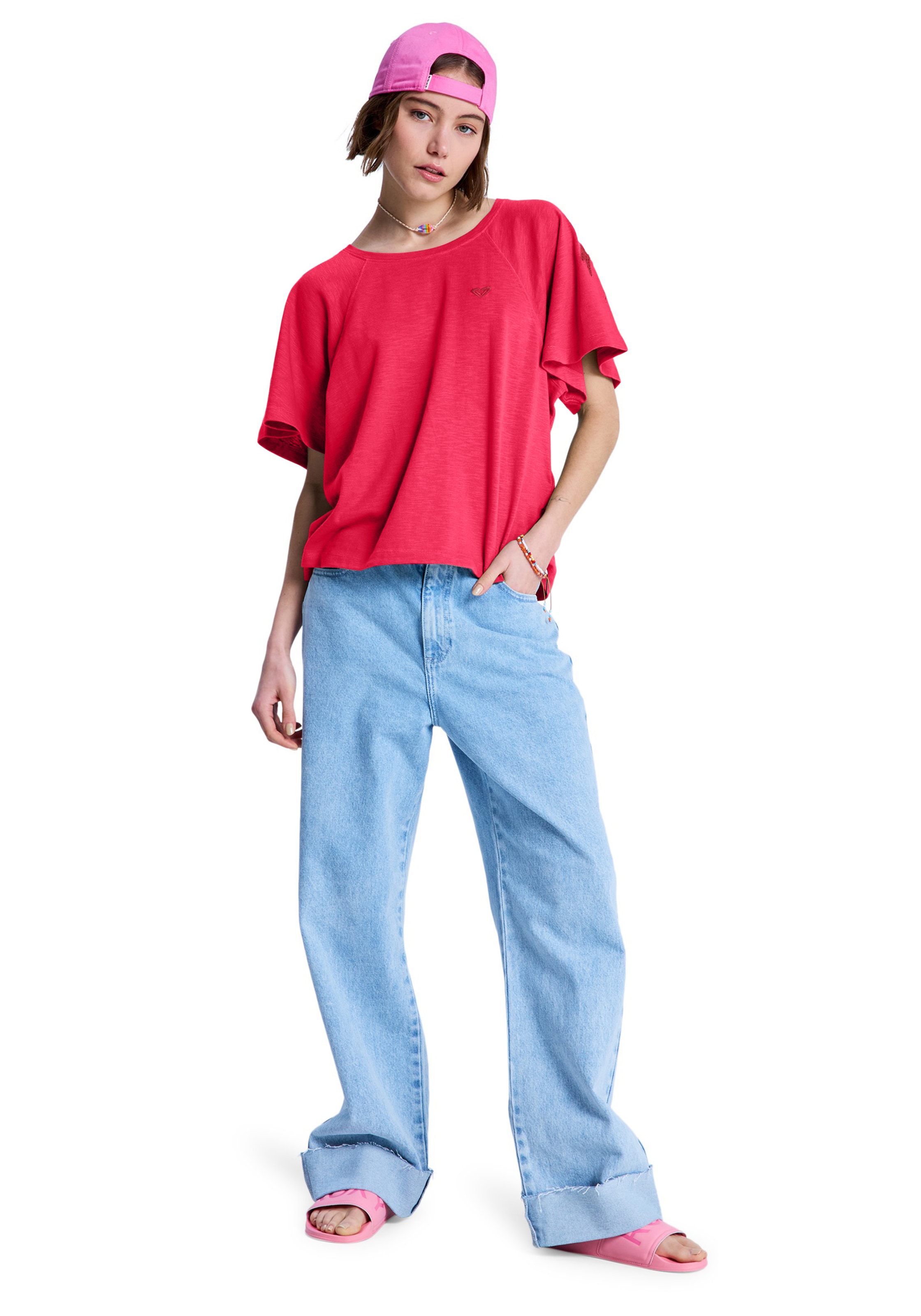 Roxy T-Shirt »TIME FOR PALM TREE« Kurzarm, sportlicher Stil