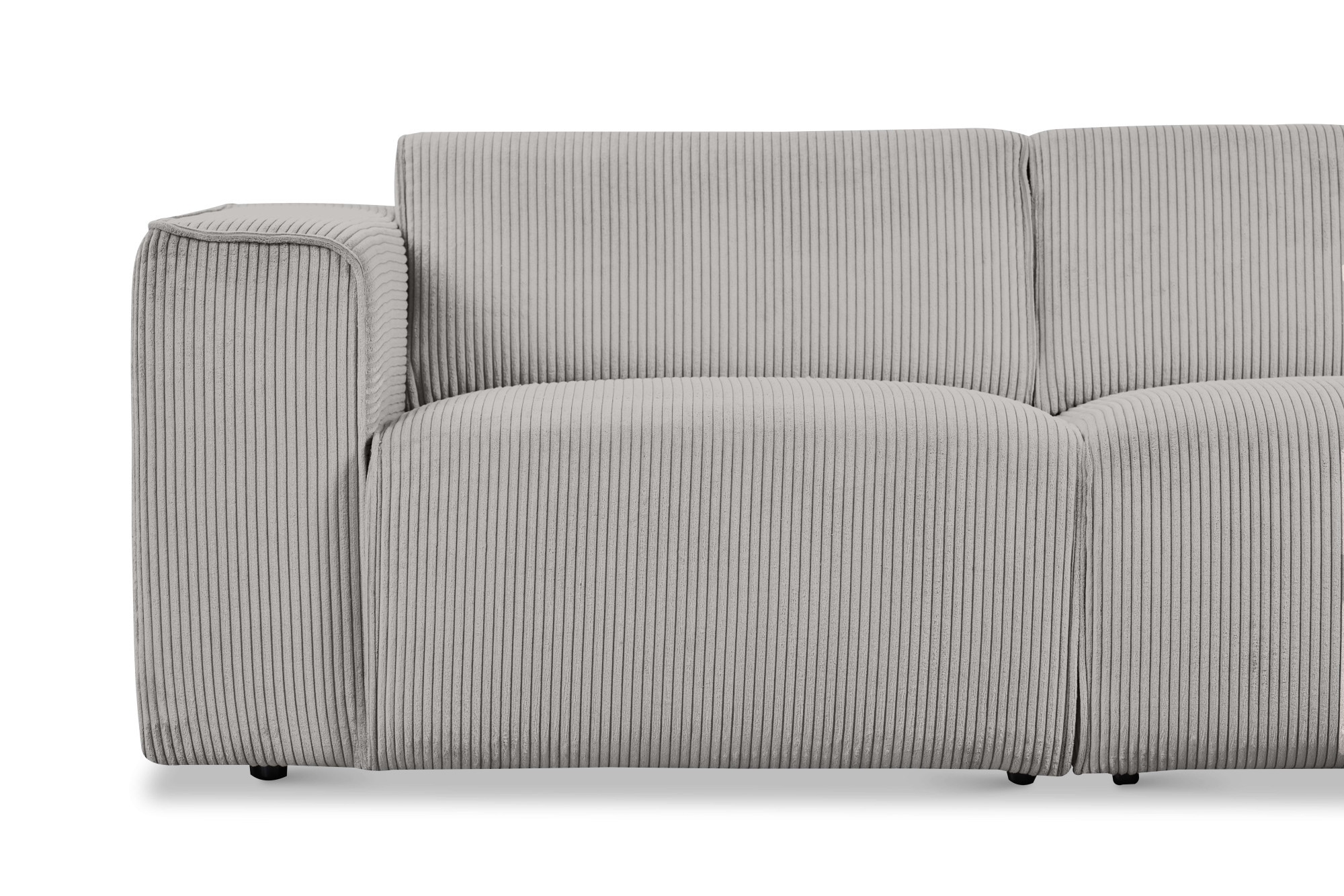 andas Ecksofa »Noord«, L-Form, mit Kedernaht, Breite 281 cm, Cord, Struktur, Webstoff