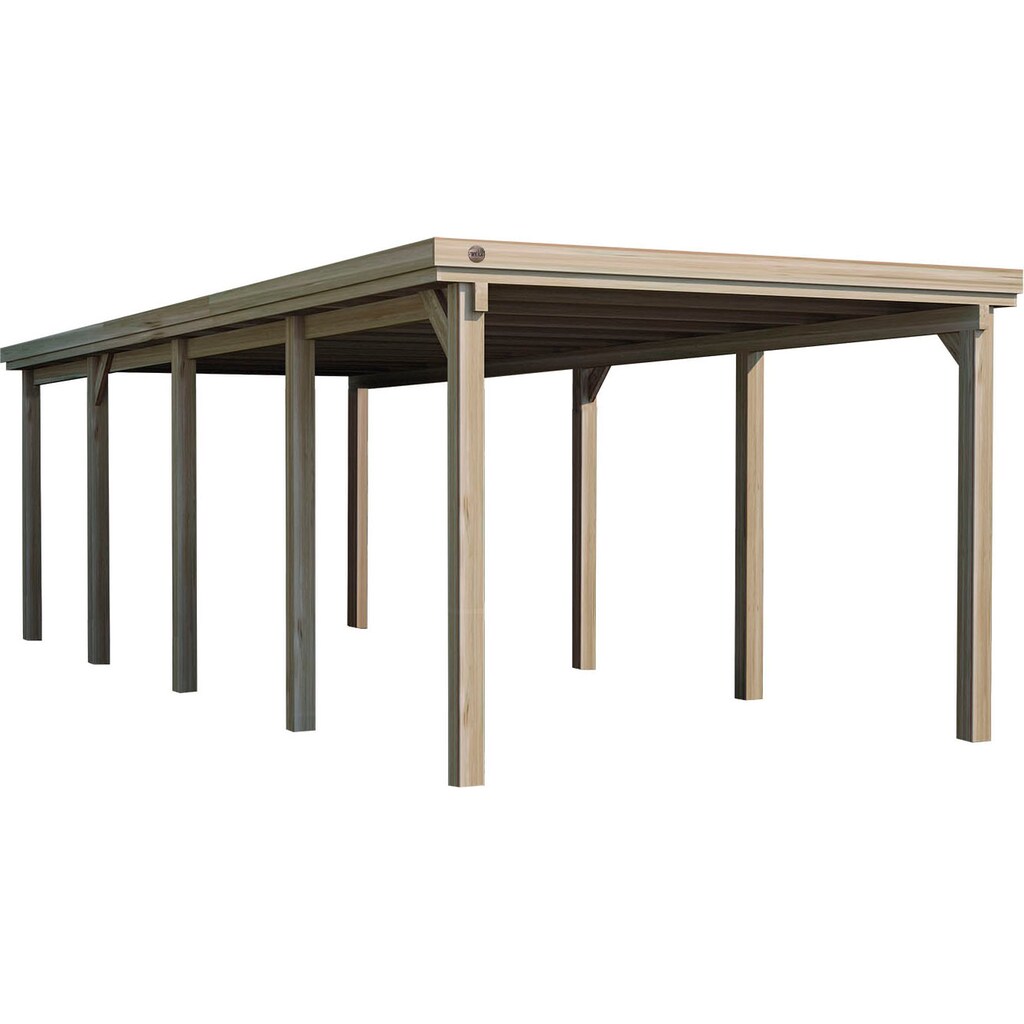 weka Einzelcarport »617 Gr.3«, Holz, 270 cm, braun