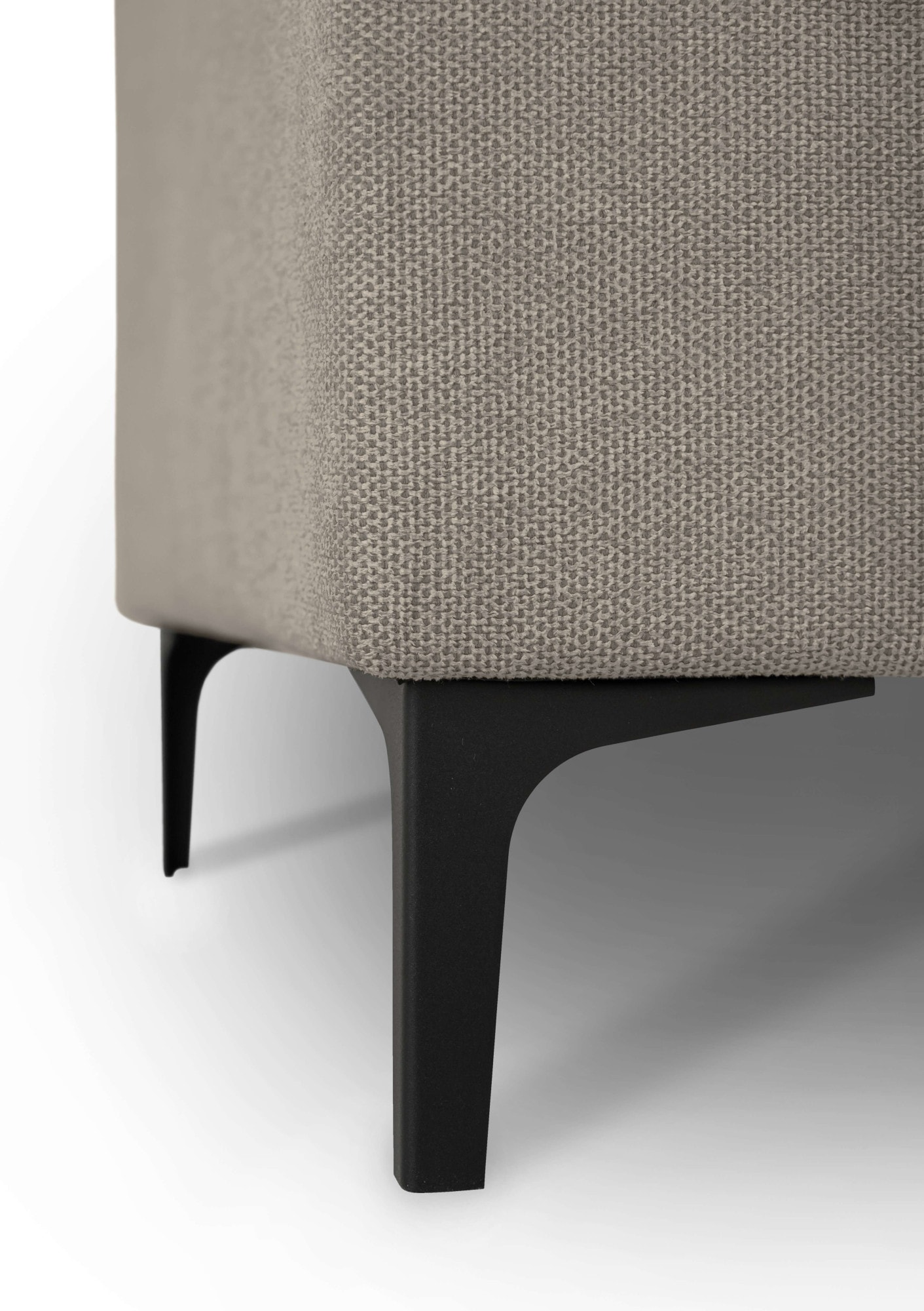 Home affaire Ecksofa »Tournon, L-Form, Breite 262 cm, Webstoff, Chenille«, Designsofa im nordischen Stil, Wellenunterfederung, Metallfüße