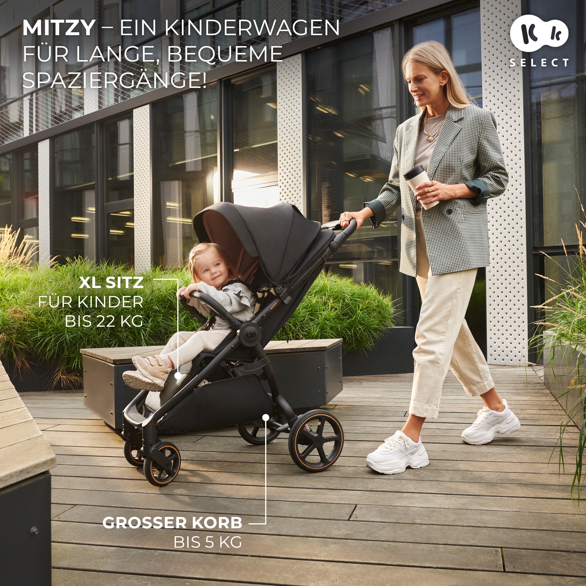 Kinderkraft Kinder-Buggy »MITZY« 27 kg