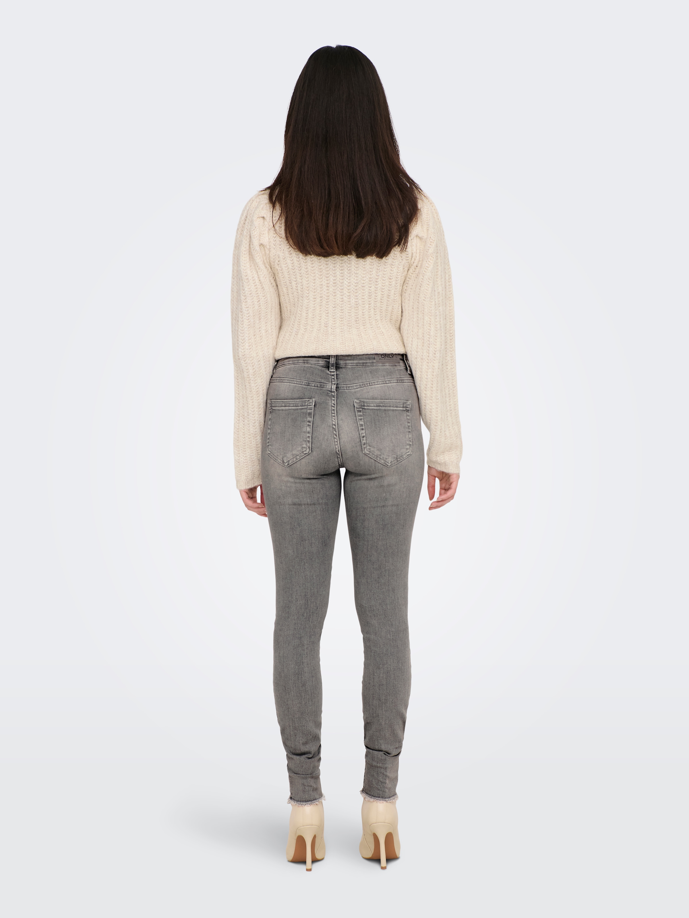 ONLY Skinny-fit-Jeans »ONLBLUSH MID SK AK RW DST DNM REA724NOOS« mit Destroyed Effekt