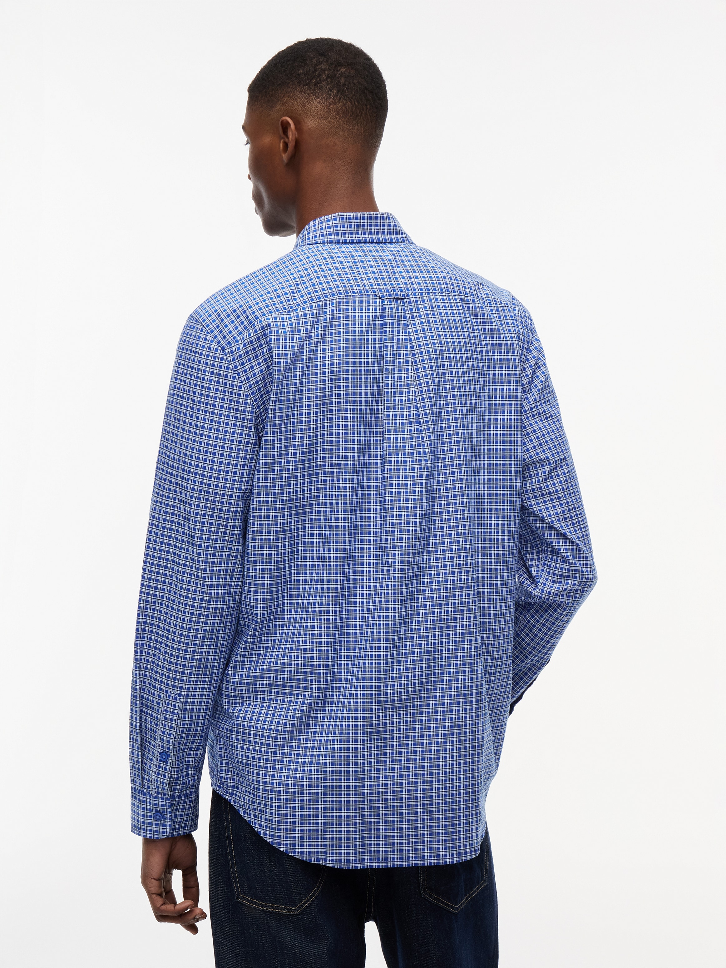 Tommy Jeans Langarmhemd »TJM REGULAR POPLIN PATTERN«