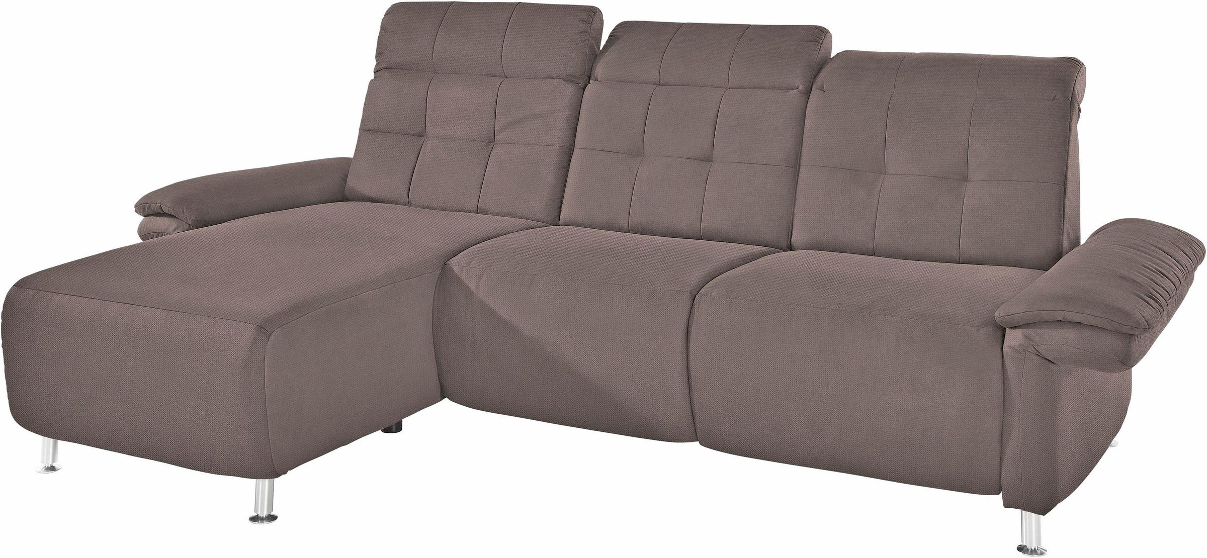 Places of Style Ecksofa »Manhattan L-Form«, 2 Sitze mit elektrischer Relaxfunktion, verstellbare Armlehnen