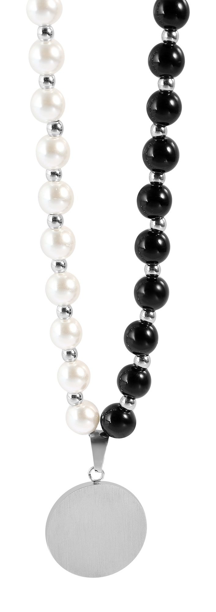 Adelia´s Gliederkette »Damen Halskette aus Glas mit Perle 45 cm«