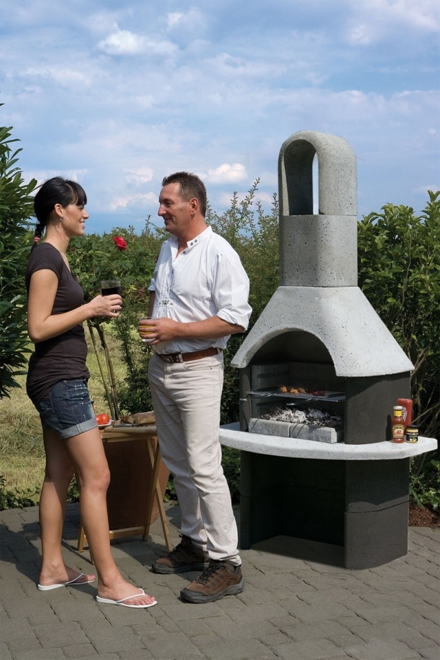 Grillkamin »Zamora«, BxTxH: 110x65x206 cm