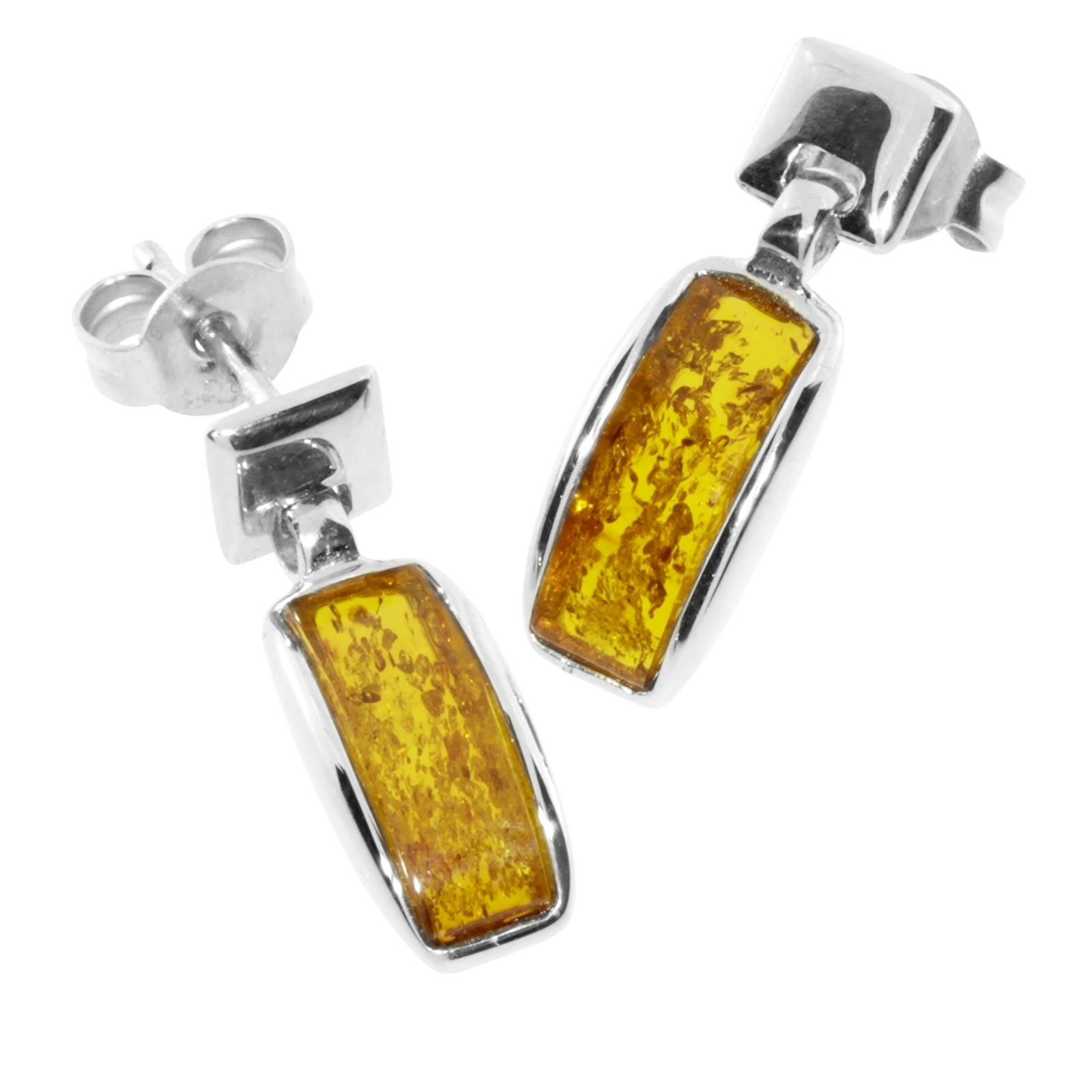 OSTSEE-SCHMUCK Paar Ohrstecker »- Feikje - Silber 925/000 - Bernstein«