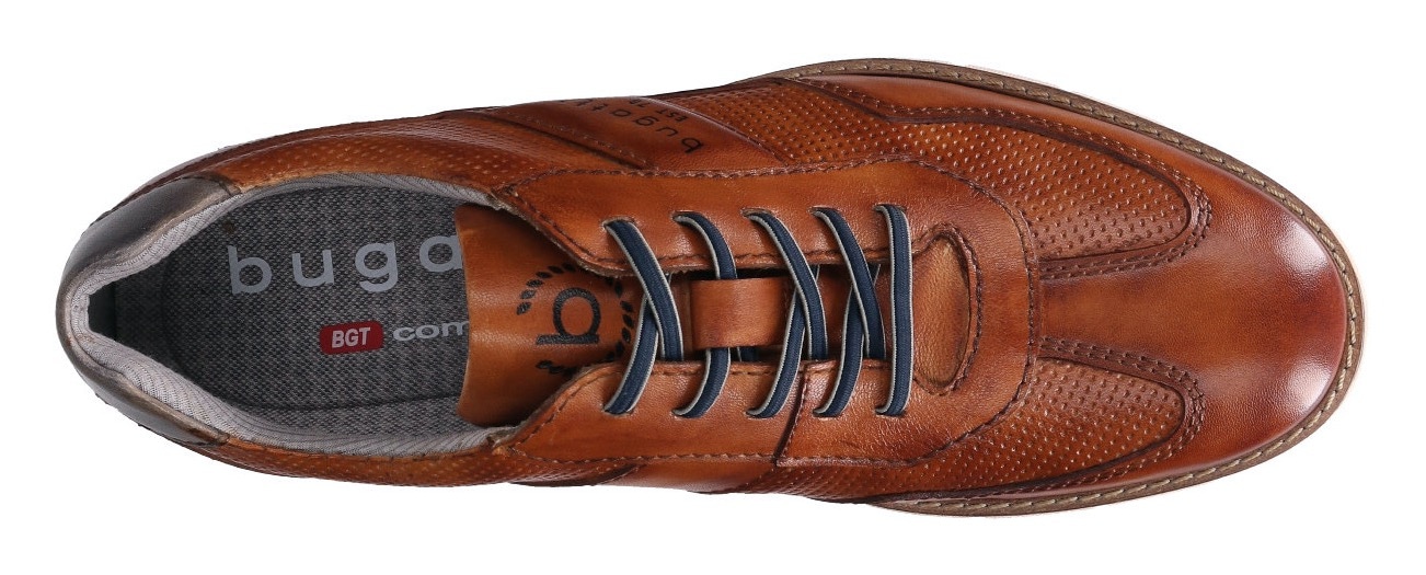 bugatti Schnürschuh  mit Rahmennaht, Weite G, Freizeitschuh, Halbschuh, Schnürschuh