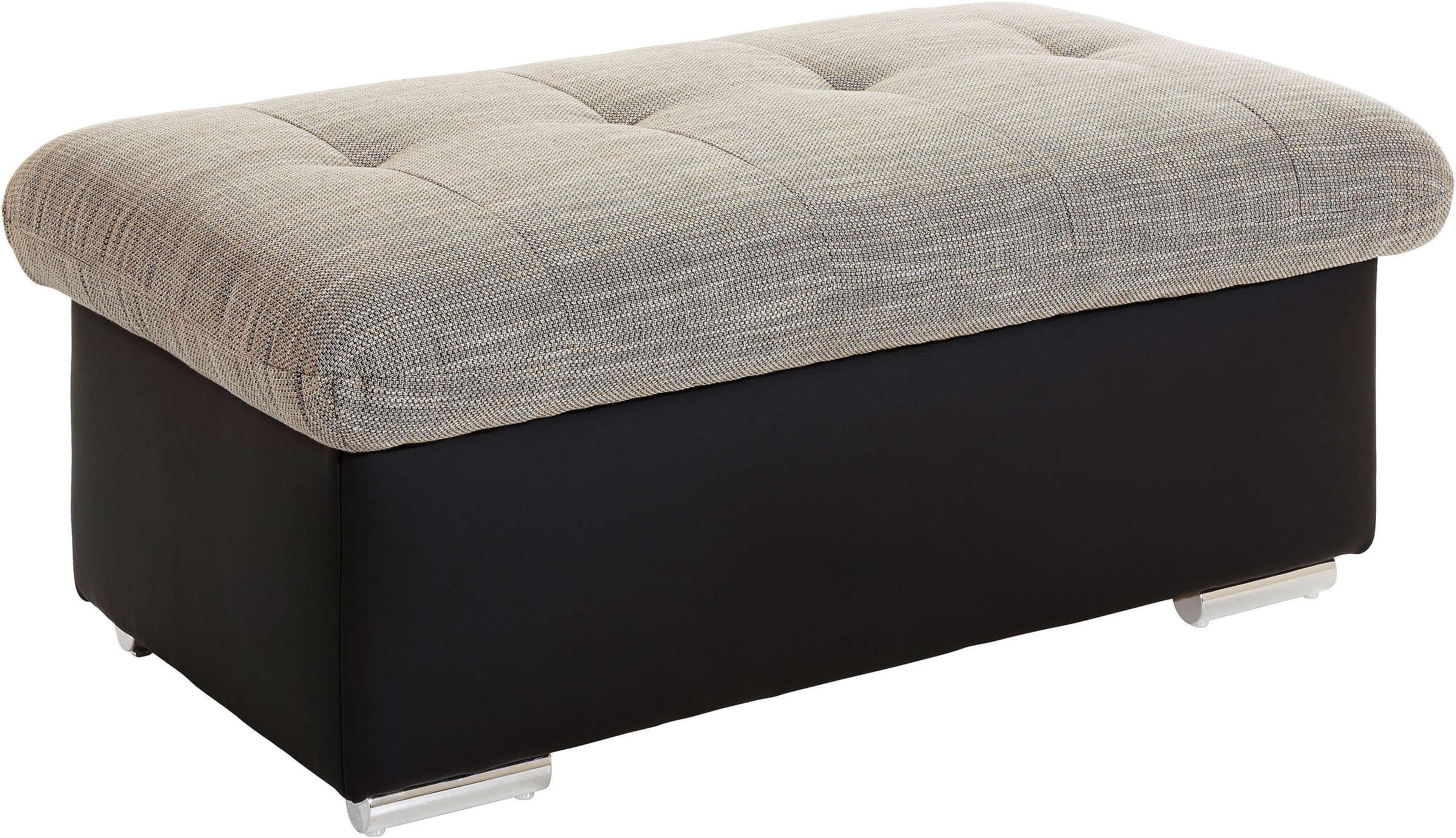 TRENDMANUFAKTUR Hocker »Reggae, Bankhocker mit toller Detailverarbeitung im Sitz«, inkl. Staufach unter der Sitzfläche