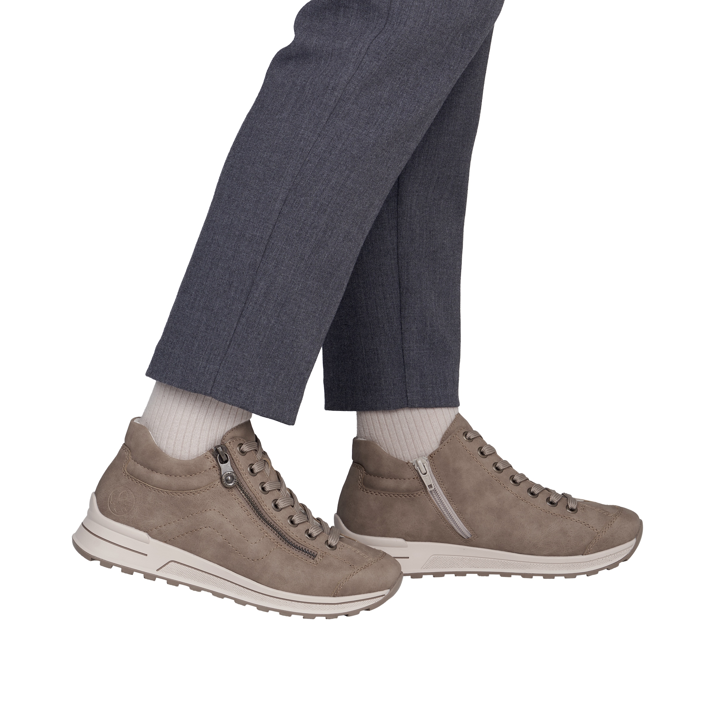 Rieker Sneaker  Freizeitschuh, Halbschuh, Schnürschuh, mit weichem Schaftrand