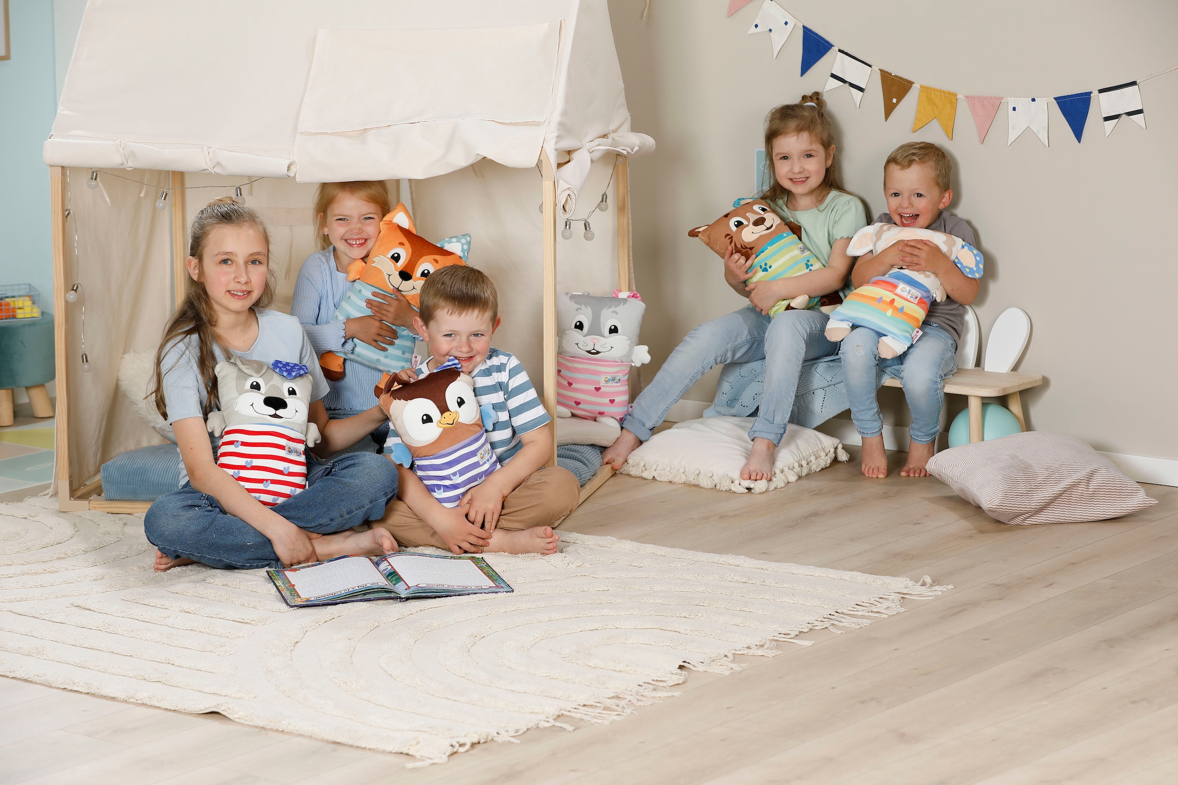 Nici Kuscheltier »Cosidoos, Schaf mit Wendefunktion 30x20 cm«
