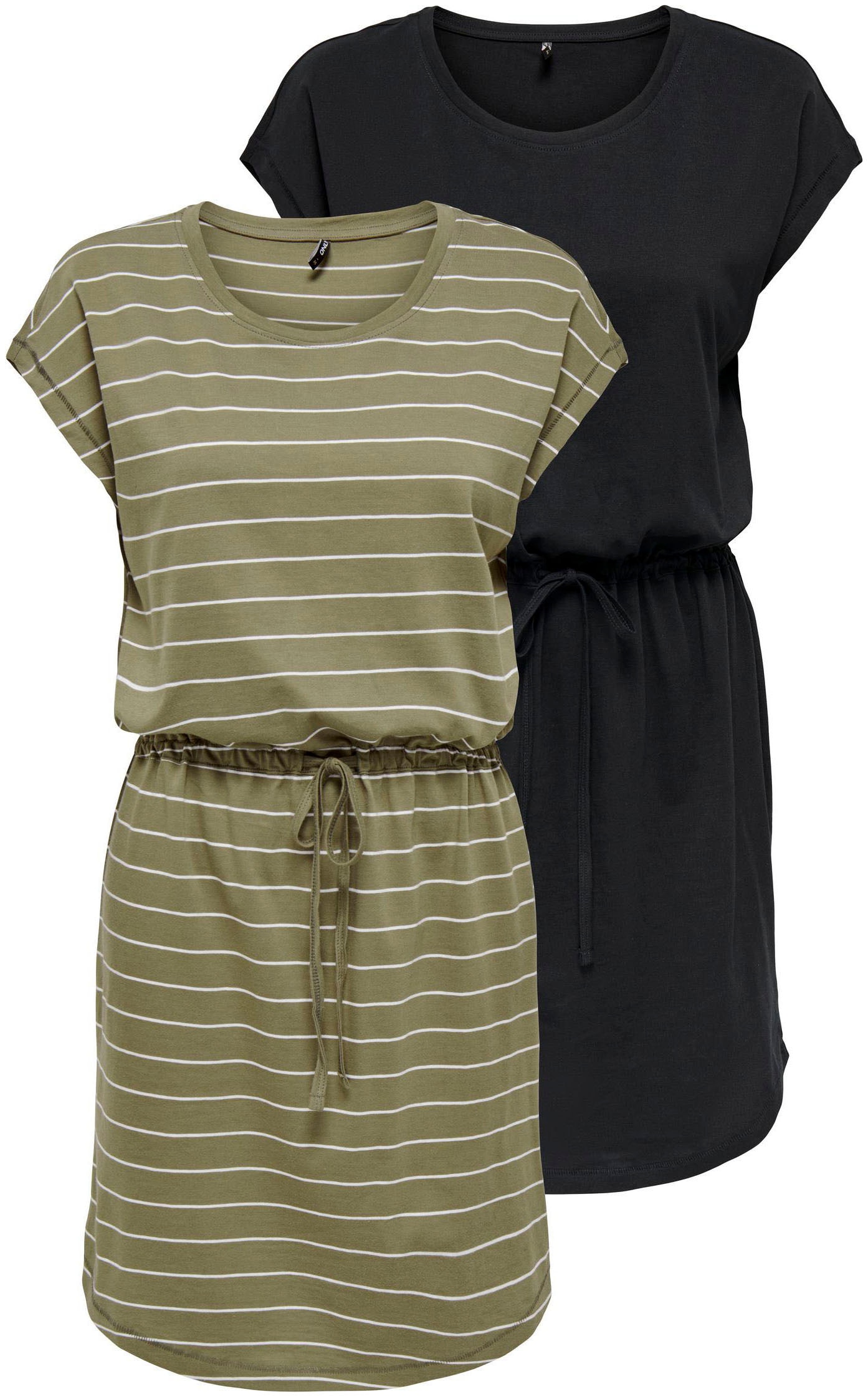 ONLY Shirtkleid »ONLMAY LIFE S/S DRESS 2 PACK CS JRS«, (2er-Pack) kaufen im  OTTO Online Shop