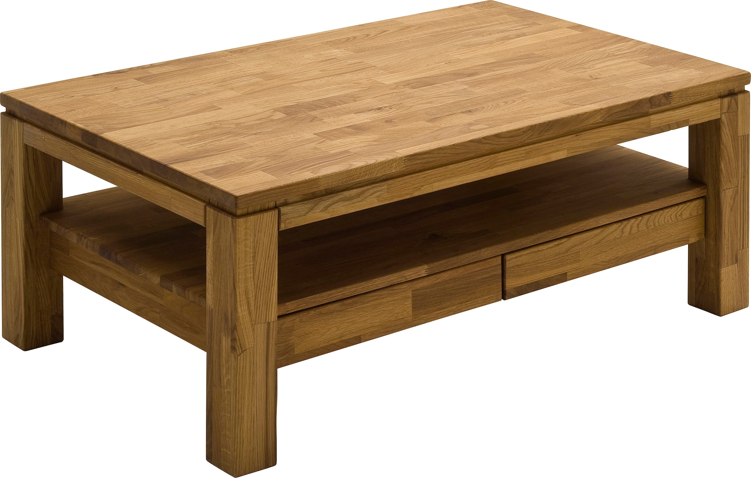 MCA furniture Couchtisch, Couchtisch Massivholz mit Schubladen bei OTTO