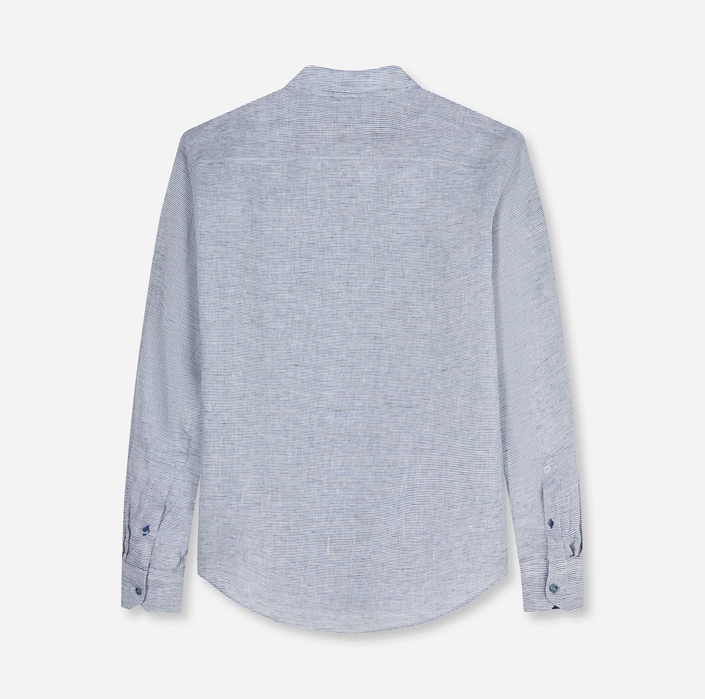 OLYMP Langarmhemd Casual, Button-down-Kragen, regular fit, Leinen