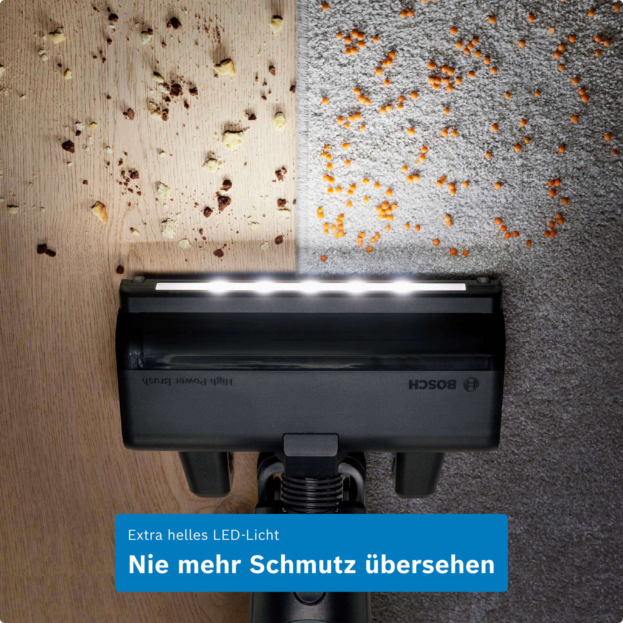 BOSCH Akku-Stielstaubsauger »Flexxo Serie 4 BCH4FM28/BCH4SM28, 2in1 Akku-Staubsauger, freistehend« kabellos, integriertes Zubehör, beutellos, 60 Min. Laufzeit