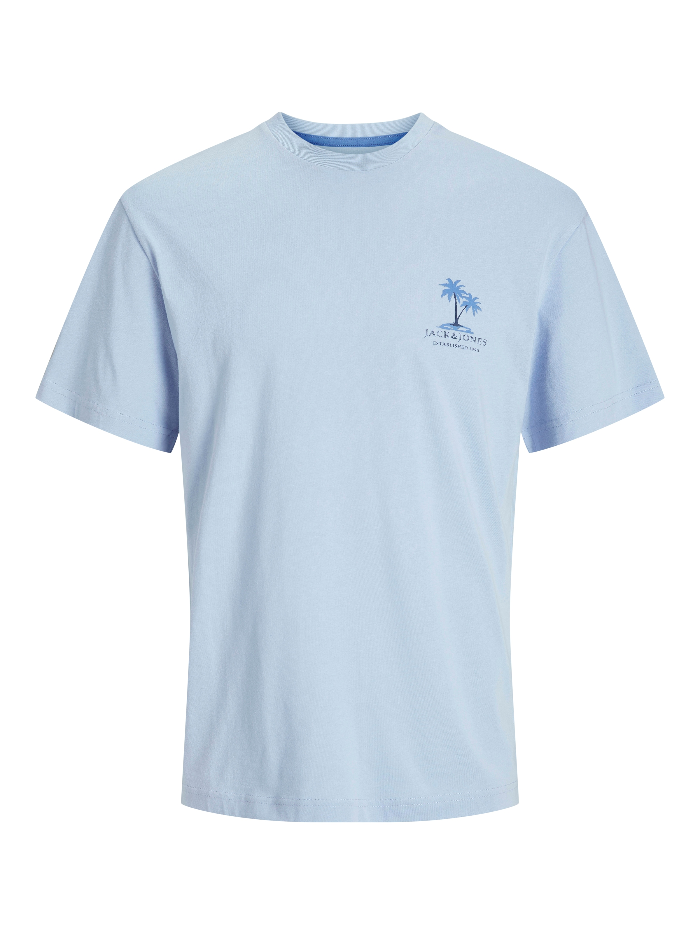 Jack & Jones Rundhalsshirt »JJSUMMER VIBES TEE SS CREW NECK LN«