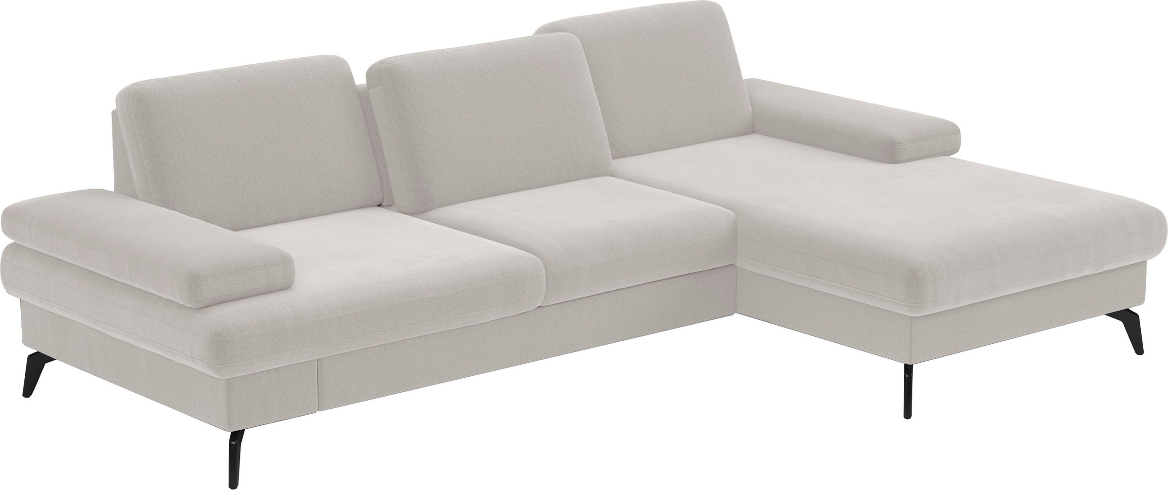 sit&more Ecksofa »Morris L-Form, inkl. Sitztiefenverstellung« wahlweise mit Armteilverstellung, Bettfunktion & Bettkasten