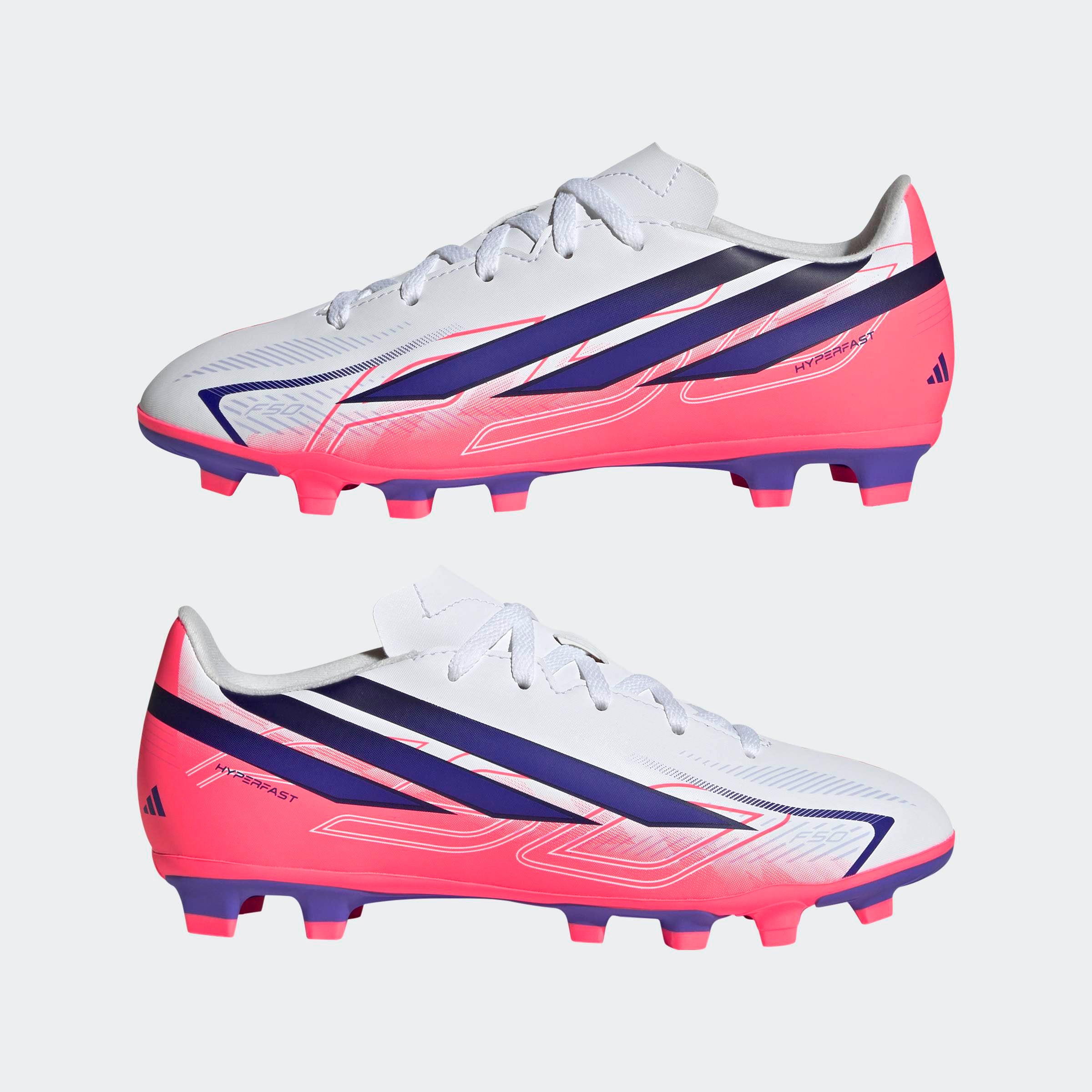 adidas Performance Fußballschuh »F50 HYPERFAST CLUB KIDS , FESTE BÖDEN/GEMISCHTE BÖDEN«  für viele verschiedene Böden geeignet, für Jugendliche & Kinder