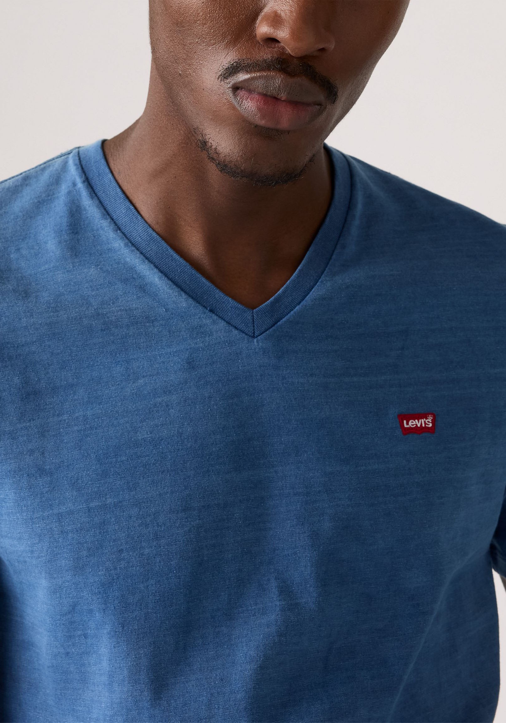 Levi's® V-Shirt »LE ORIGINAL HM VNECK«, mit Logostickerei