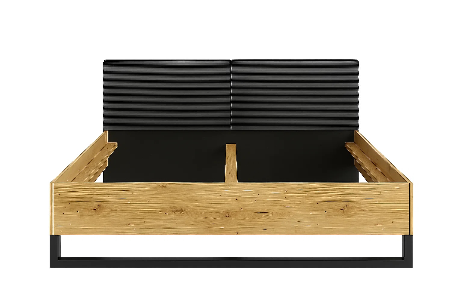 Home affaire Polsterbett »PERY Bettgestell 160x200 mit gepolstertem Kopfteil, ohne Bettkasten« ohne Lattenrost und Bettkasten, Breite 160 cm