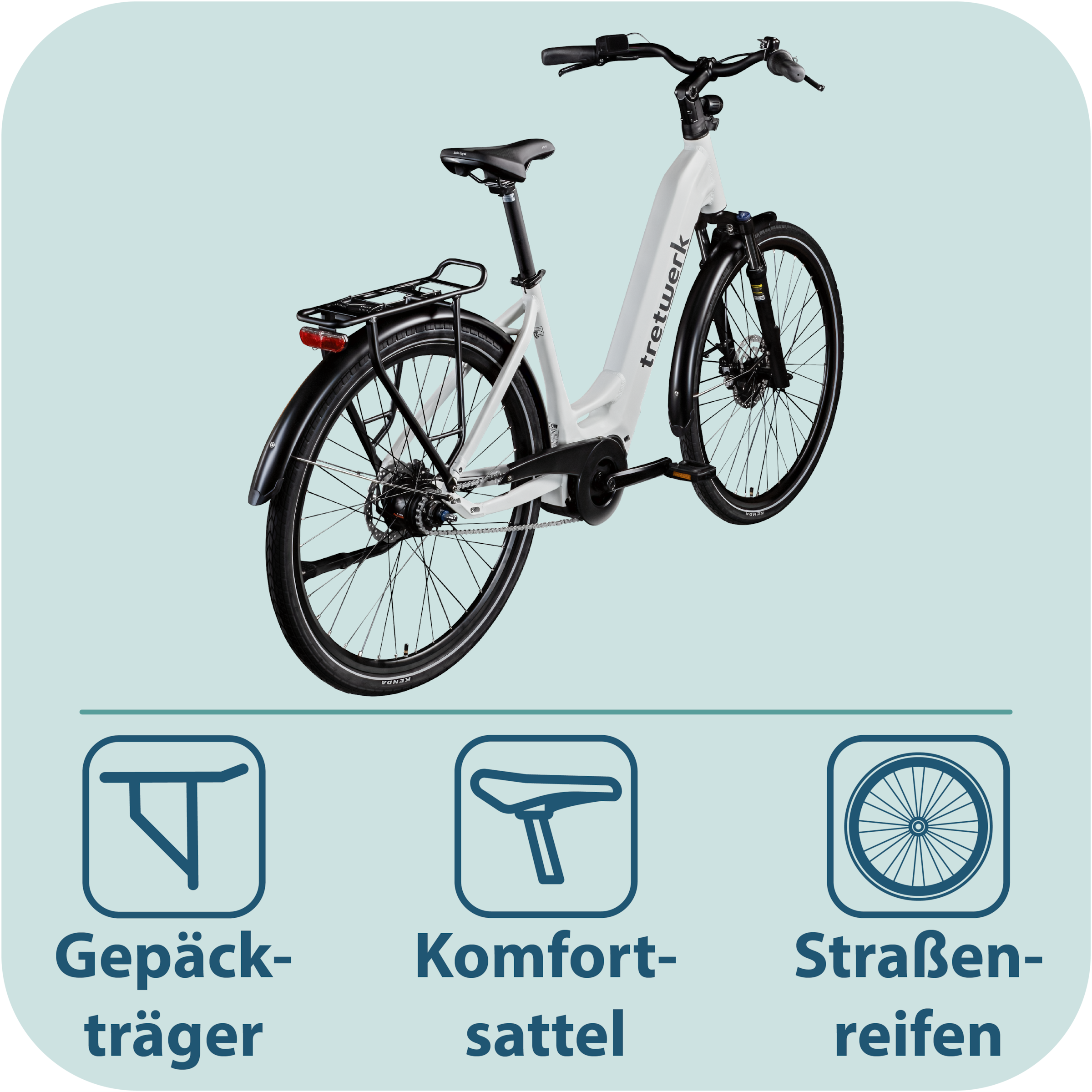 Tretwerk »Amber Nexus« 8 Gang Nabenschaltung Mittelmotor 250 W Tretwerk Amber Nexus E Bike Damen 28 Zoll Elektrofahrrad 155 - 185cm