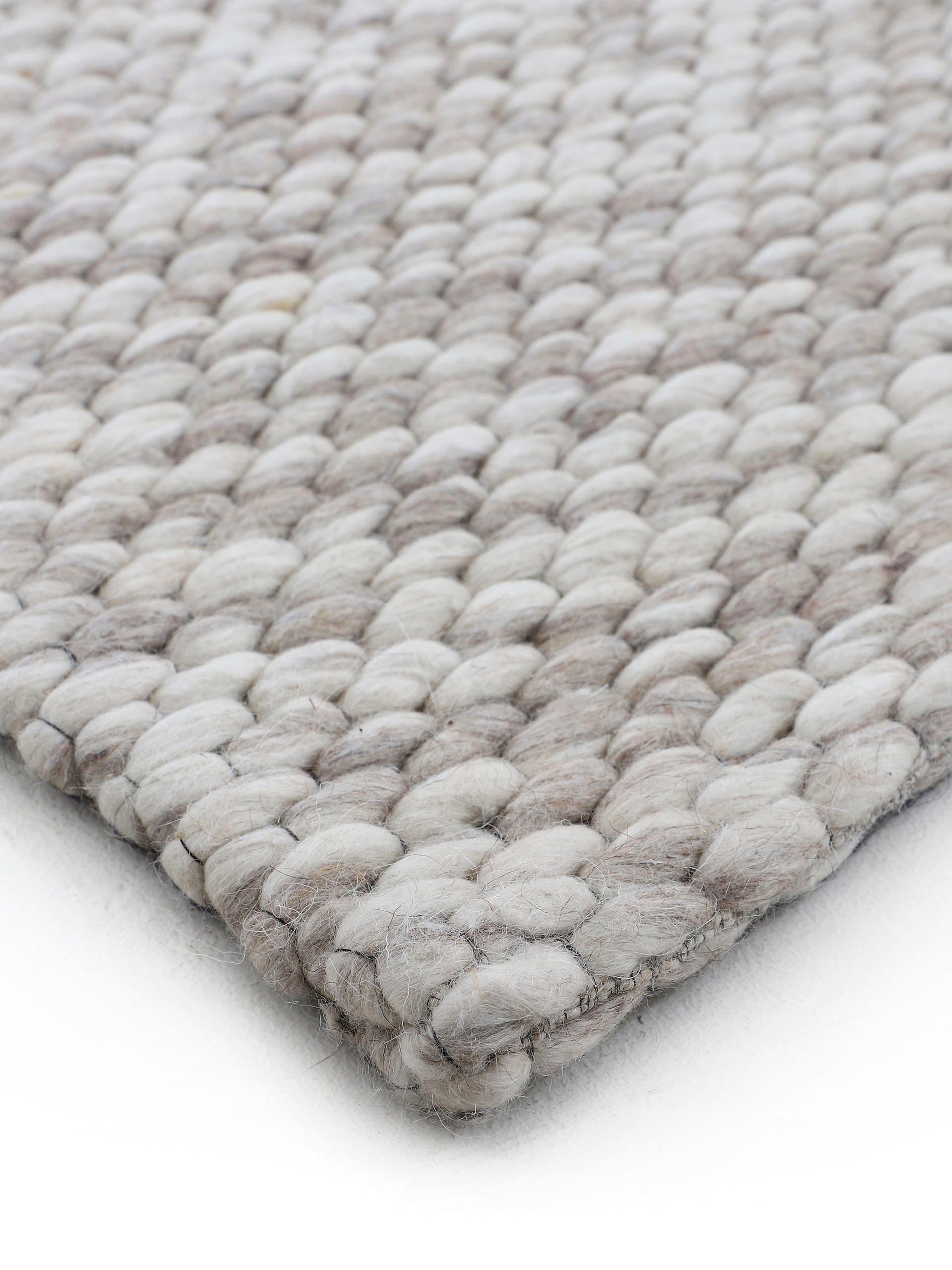carpetfine Wollteppich »Sina«, rechteckig, 14 mm Höhe, Handweb Teppich, reine Wolle, meliert, handgewebt, weich & kuschelig