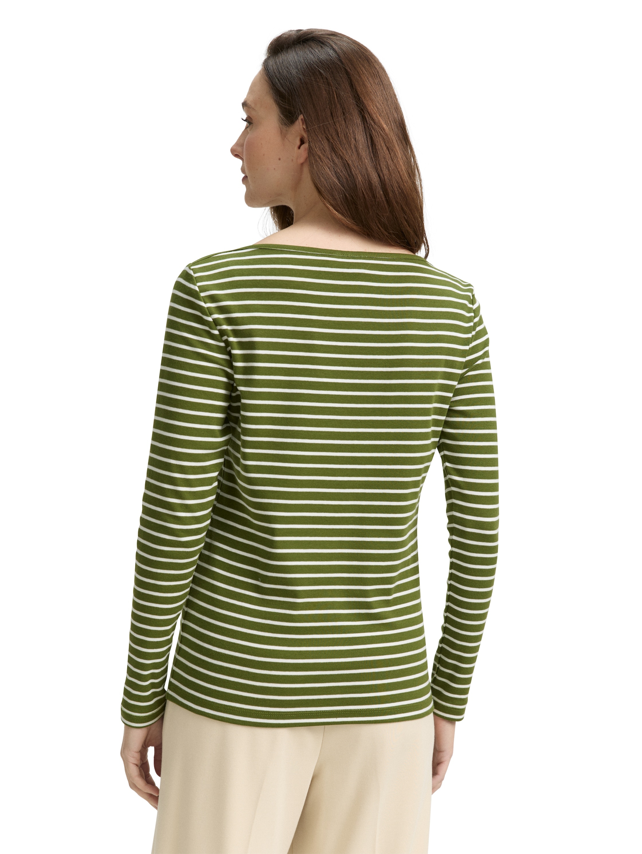 TOM TAILOR Langarmshirt, mit Streifen Muster