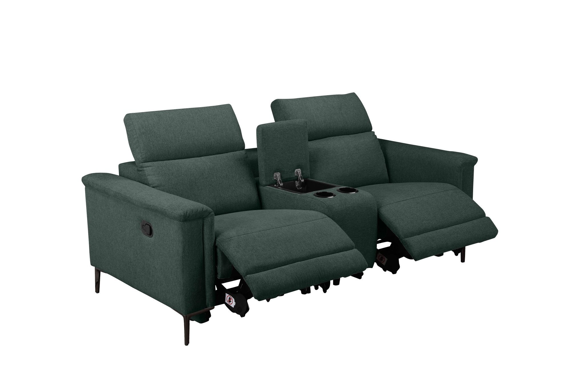 Places of Style 2-Sitzer »Lund, 2er-Kinosofa, TV-Sessel, Multimedia-Sofa, USB-A,«, m. elektrischer o. manueller Relaxfunktion, Getränkehalter u. Staufach