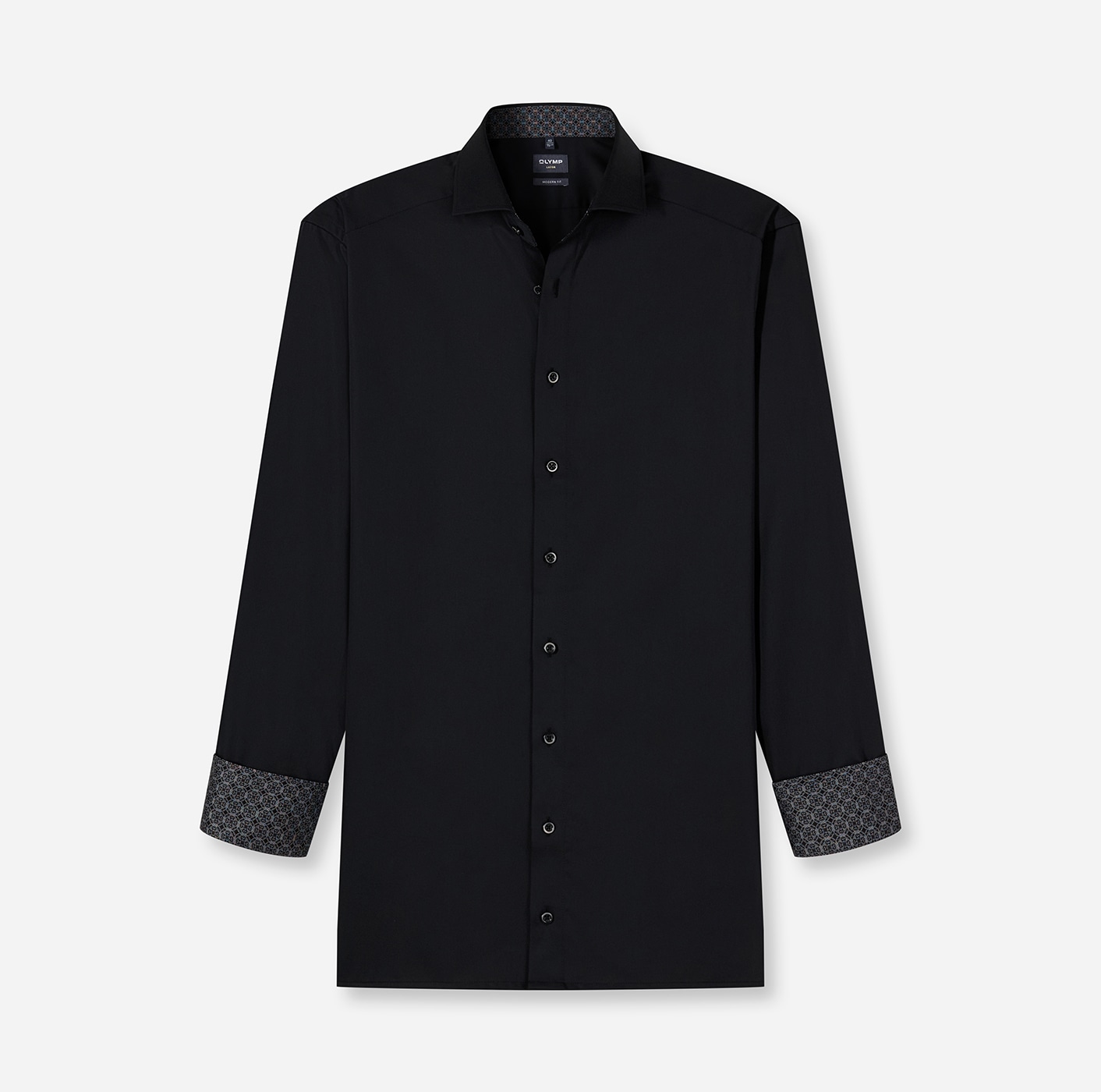 OLYMP Langarmhemd »Luxor modern fit« Global-Kentkragen, Businesshemd, modern fit