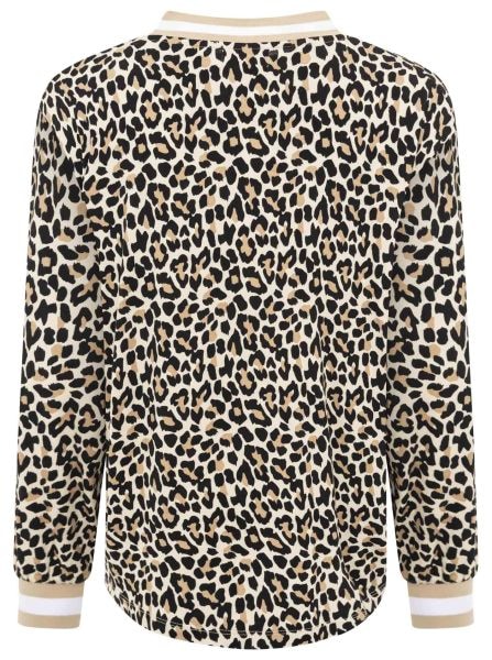 Zwillingsherz Blusenshirt »"Leo"«, V-Neck, Animal Print, sportive Bündchen
