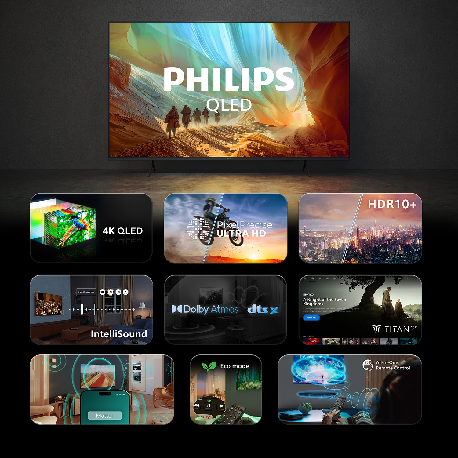 Philips QLED-Fernseher »43PQS7801/12« 108 cm/43 ″ Smart-TV