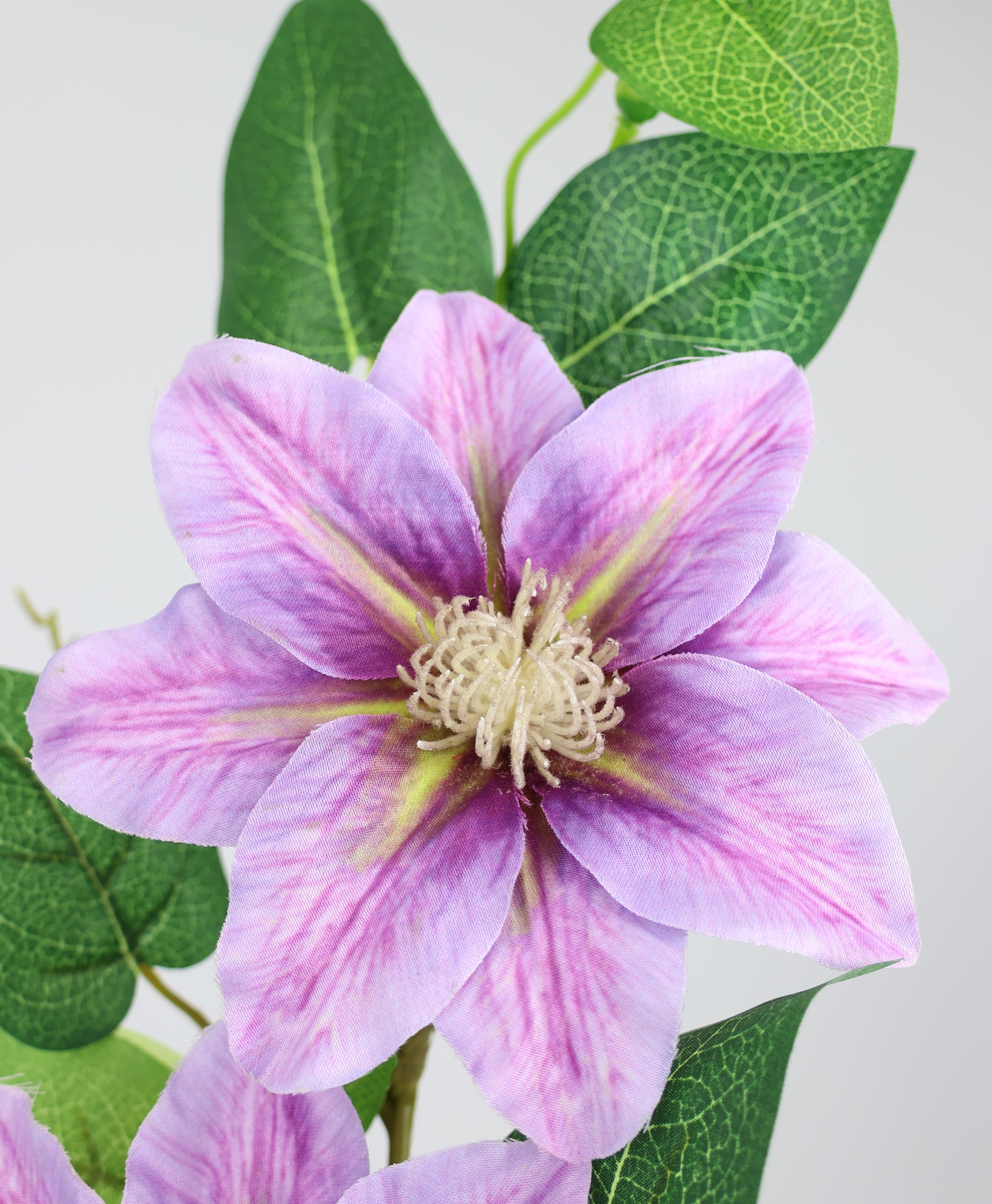 I.GE.A. Kunstblume »Clematisranke Waldrebe« Zweig Einzelblume Stielblume, 2er Set