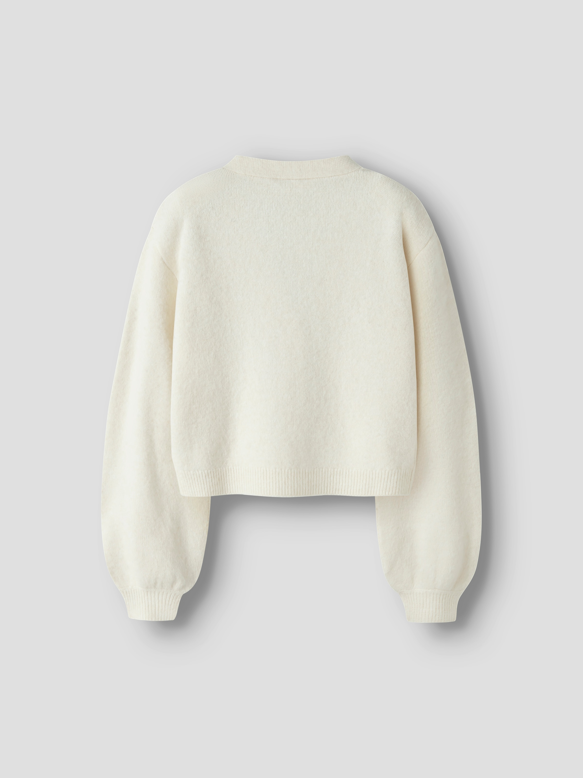 Name It Strickjacke »NKFRINA LS KNIT CARD NOOS« Materialmix, regular fit, Schleifen Details