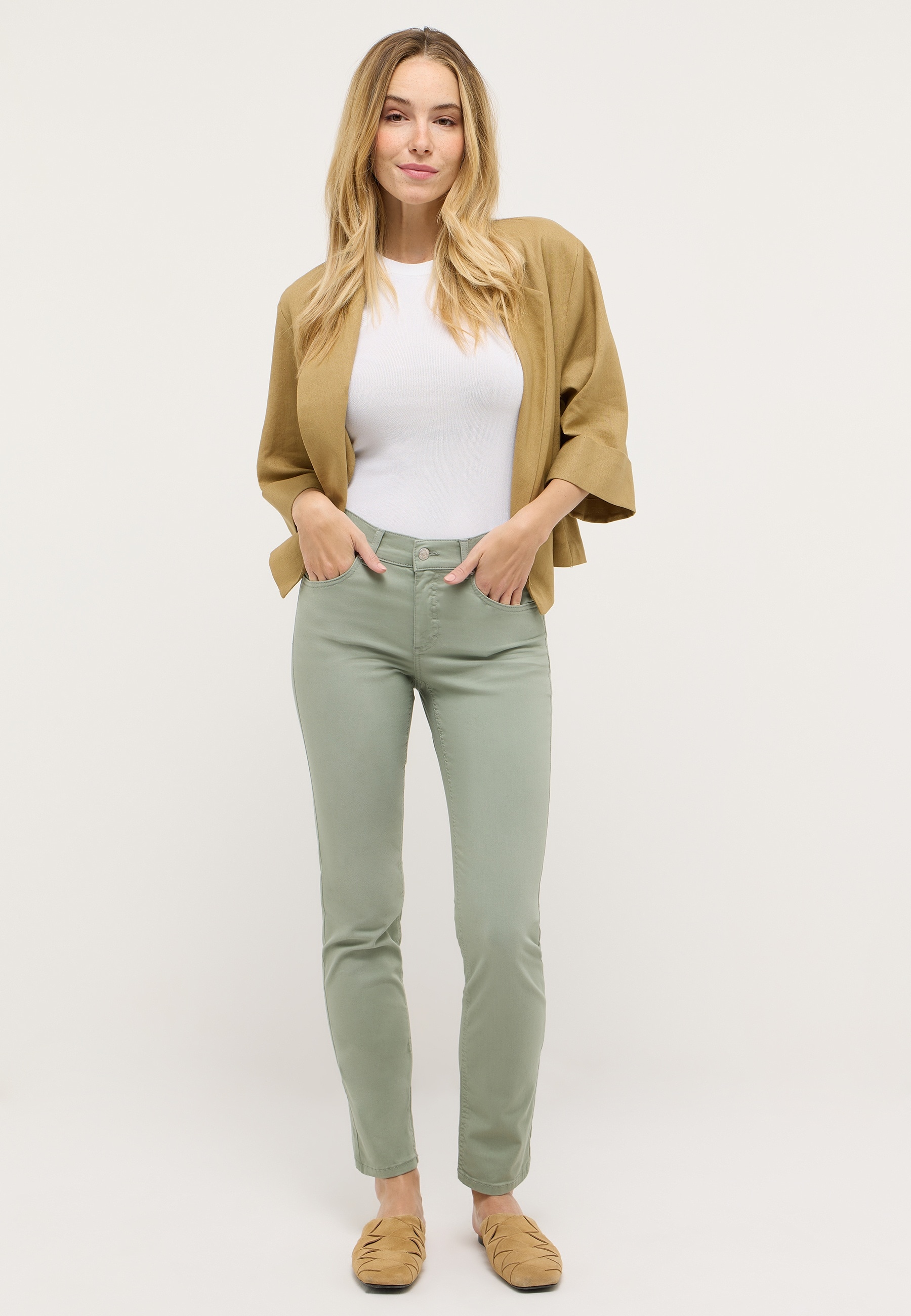 ANGELS Straight-Jeans »CICI« in Slim Fit-Passform